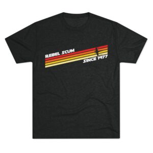 Rebel Scum Retro Stripes Tee | Since 1977