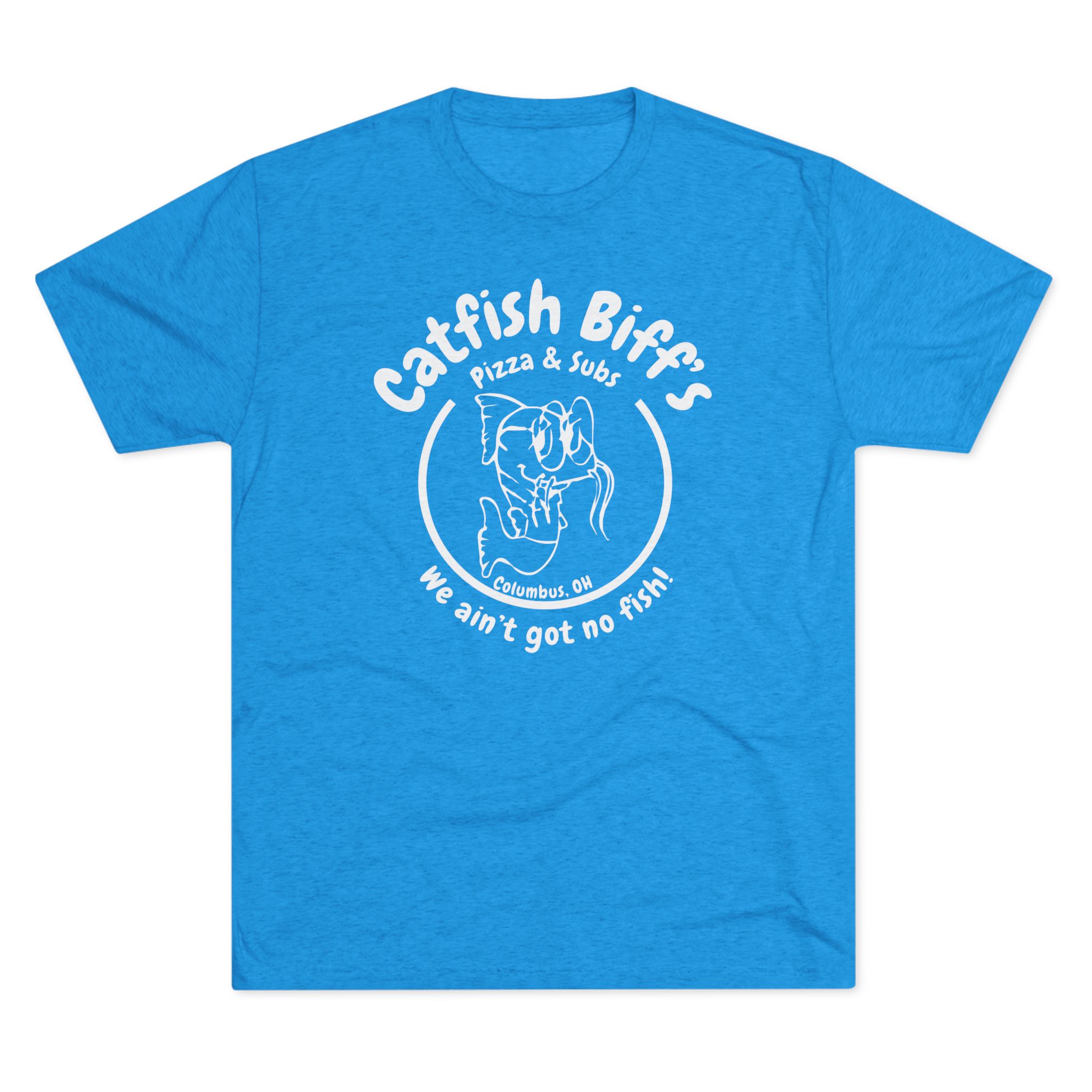 Catfish Biff Buckeye Old School Unisex Softstyle T-Shirt (White Logo)
