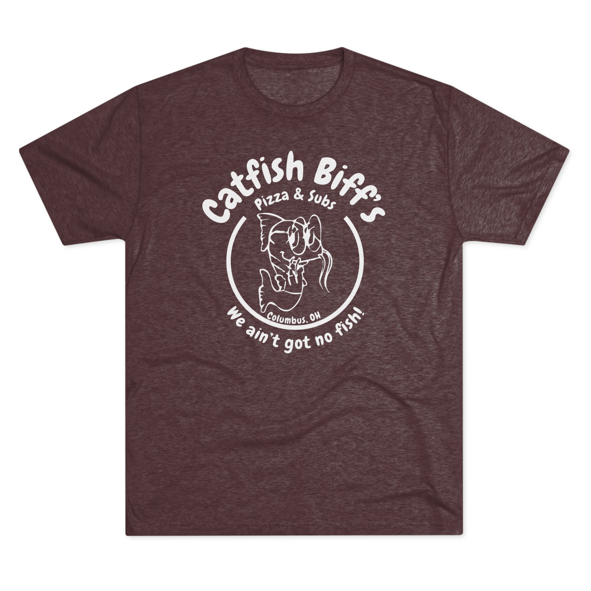 Catfish Biff Buckeye Old School Unisex Softstyle T-Shirt (White Logo)