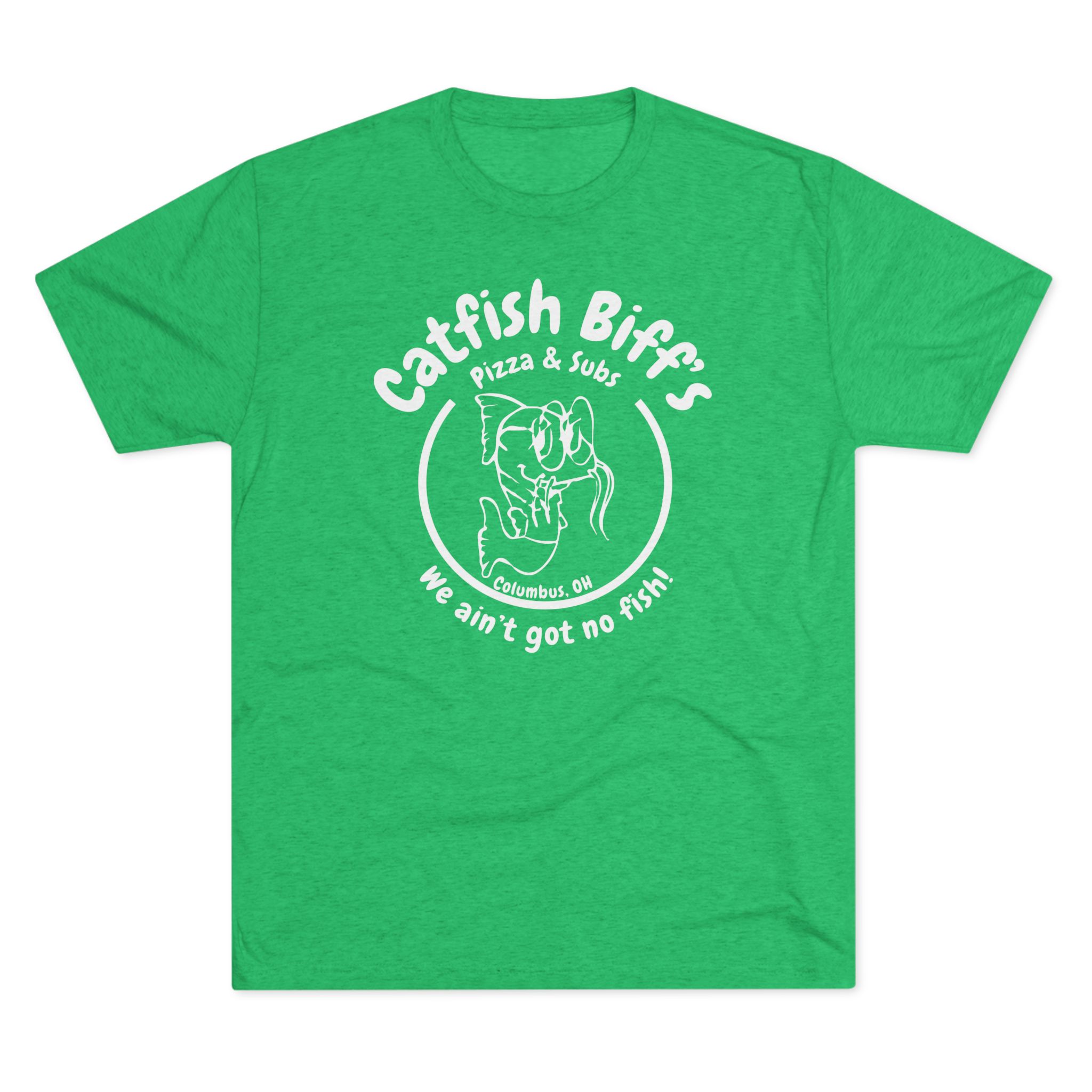Catfish Biff Buckeye Old School Unisex Softstyle T-Shirt (White Logo)