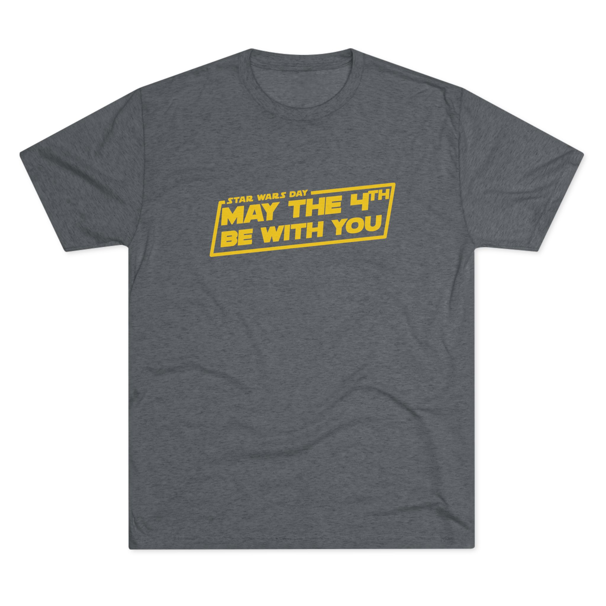 May the 4th Be With You Tee | Star Wars-inspired Typography, Sci-Fi Holiday Shirt