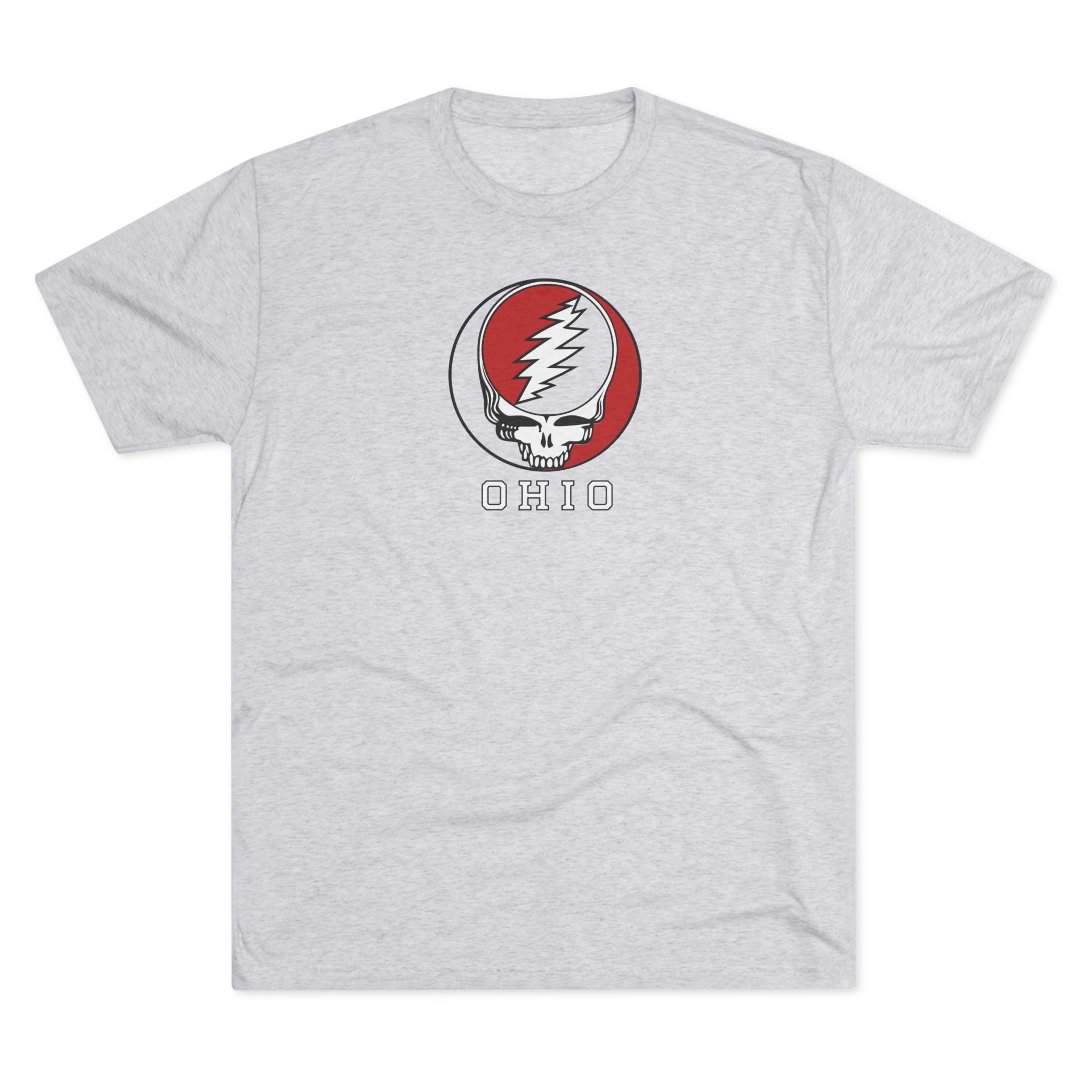 Ohio Steal Your Face Skull Tee | Retro Rock Band Skull Shirt