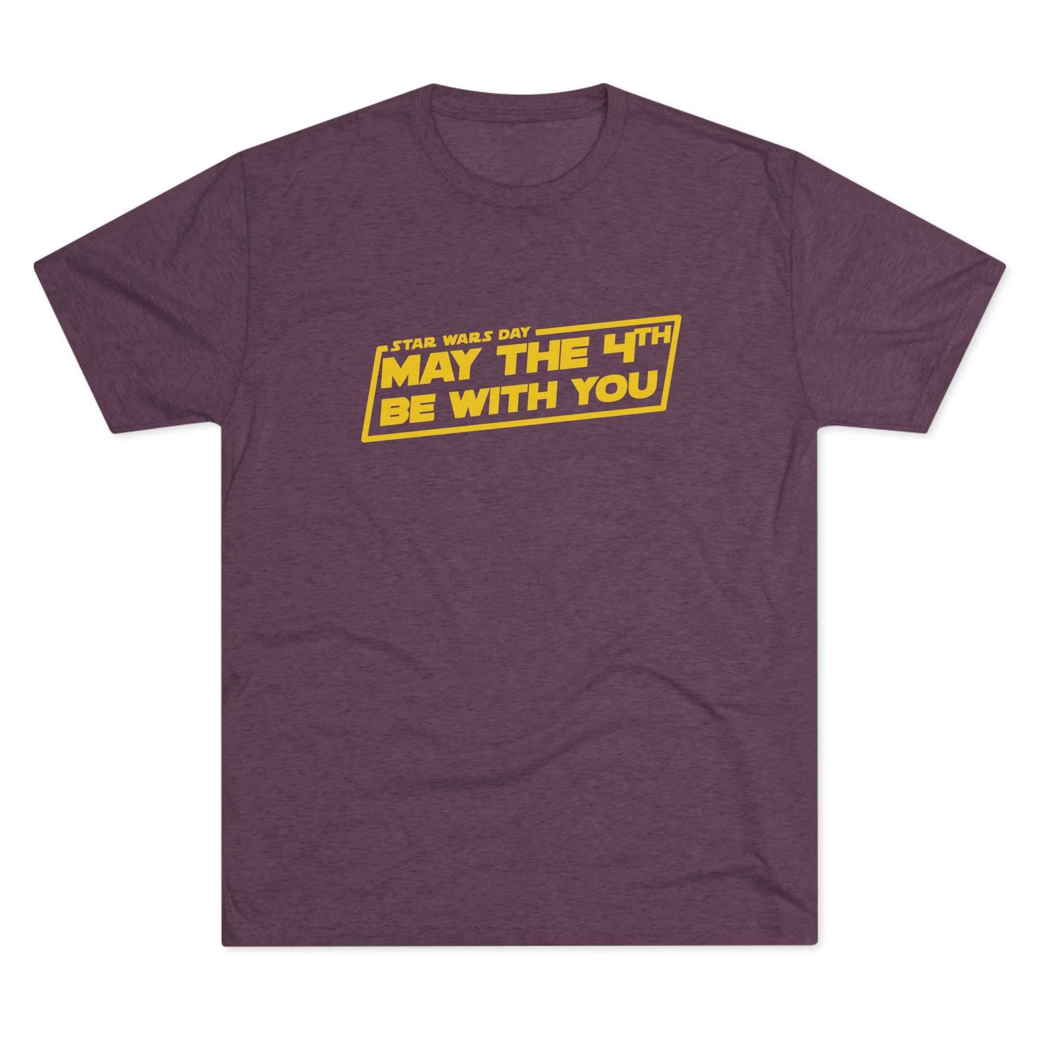 May the 4th Be With You Tee | Star Wars-inspired Typography, Sci-Fi Holiday Shirt