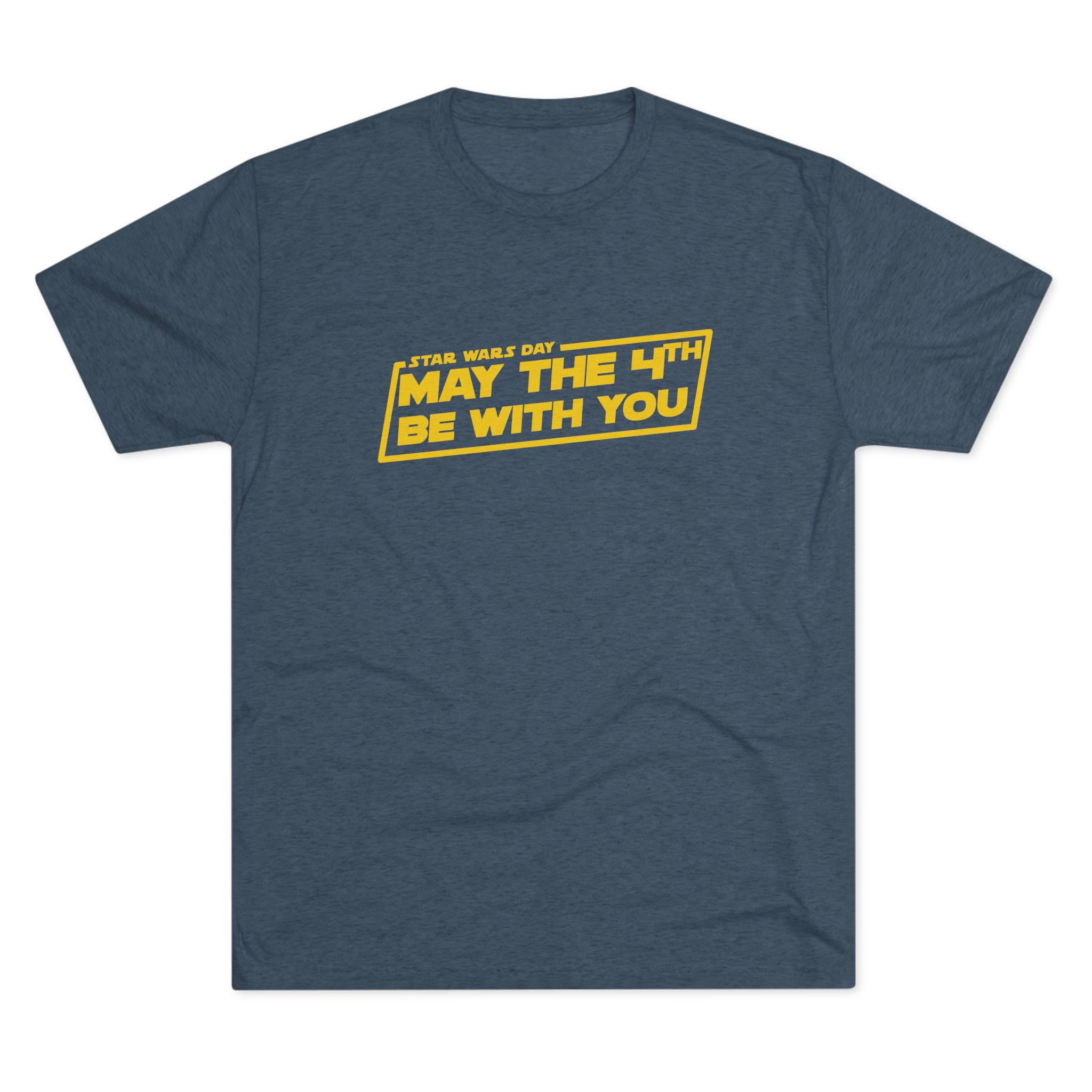 May the 4th Be With You Tee | Star Wars-inspired Typography, Sci-Fi Holiday Shirt