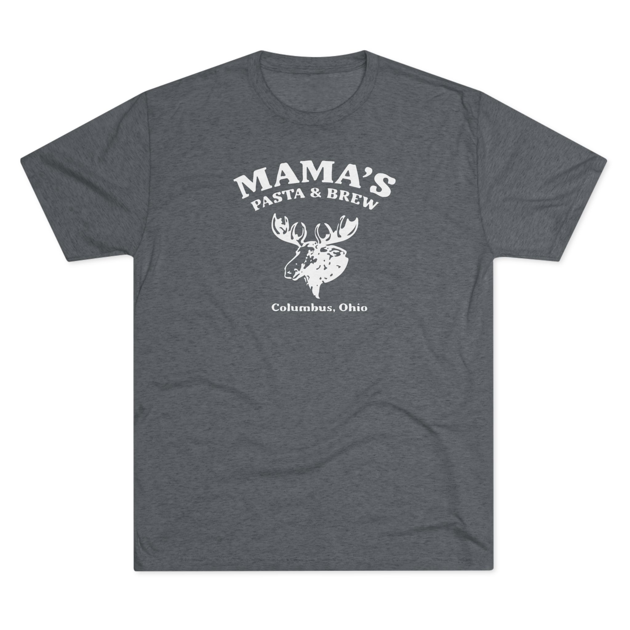 Mama's Pasta and Brew Moose Softstyle Tshirt Buckeye Vintage
