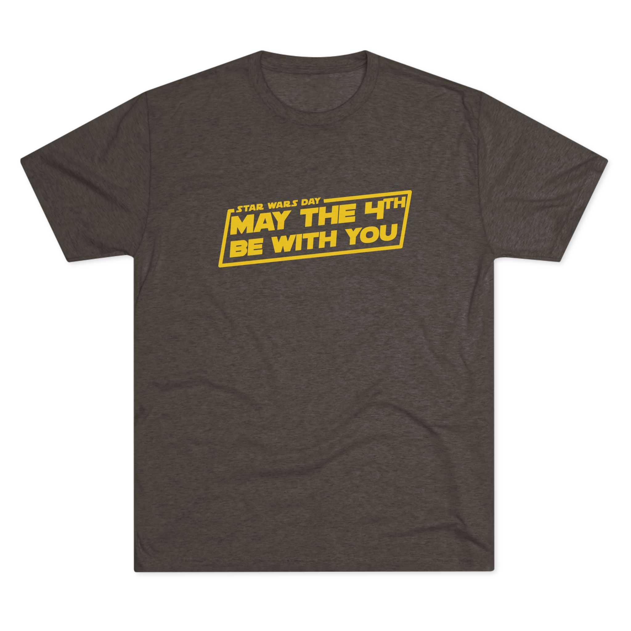 May the 4th Be With You Tee | Star Wars-inspired Typography, Sci-Fi Holiday Shirt