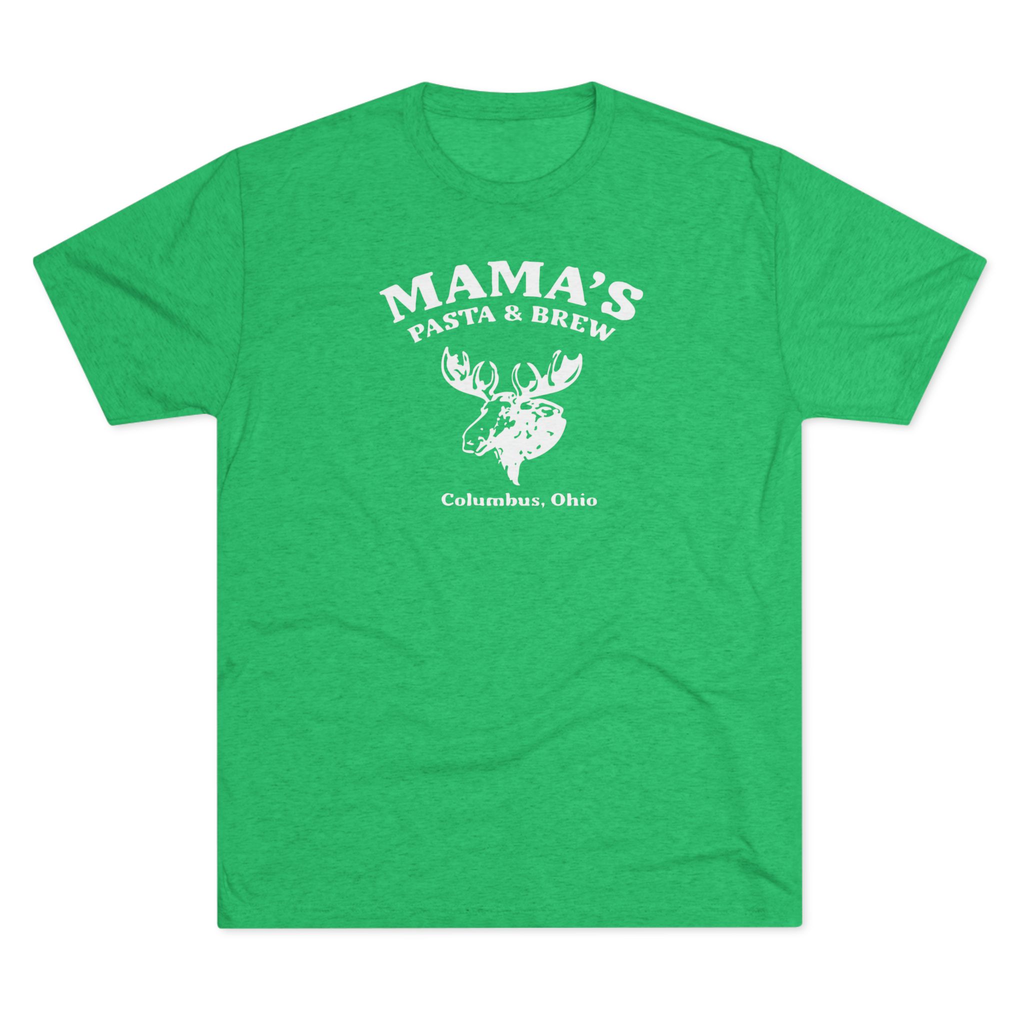 Mama's Pasta and Brew Moose Softstyle Tshirt Buckeye Vintage