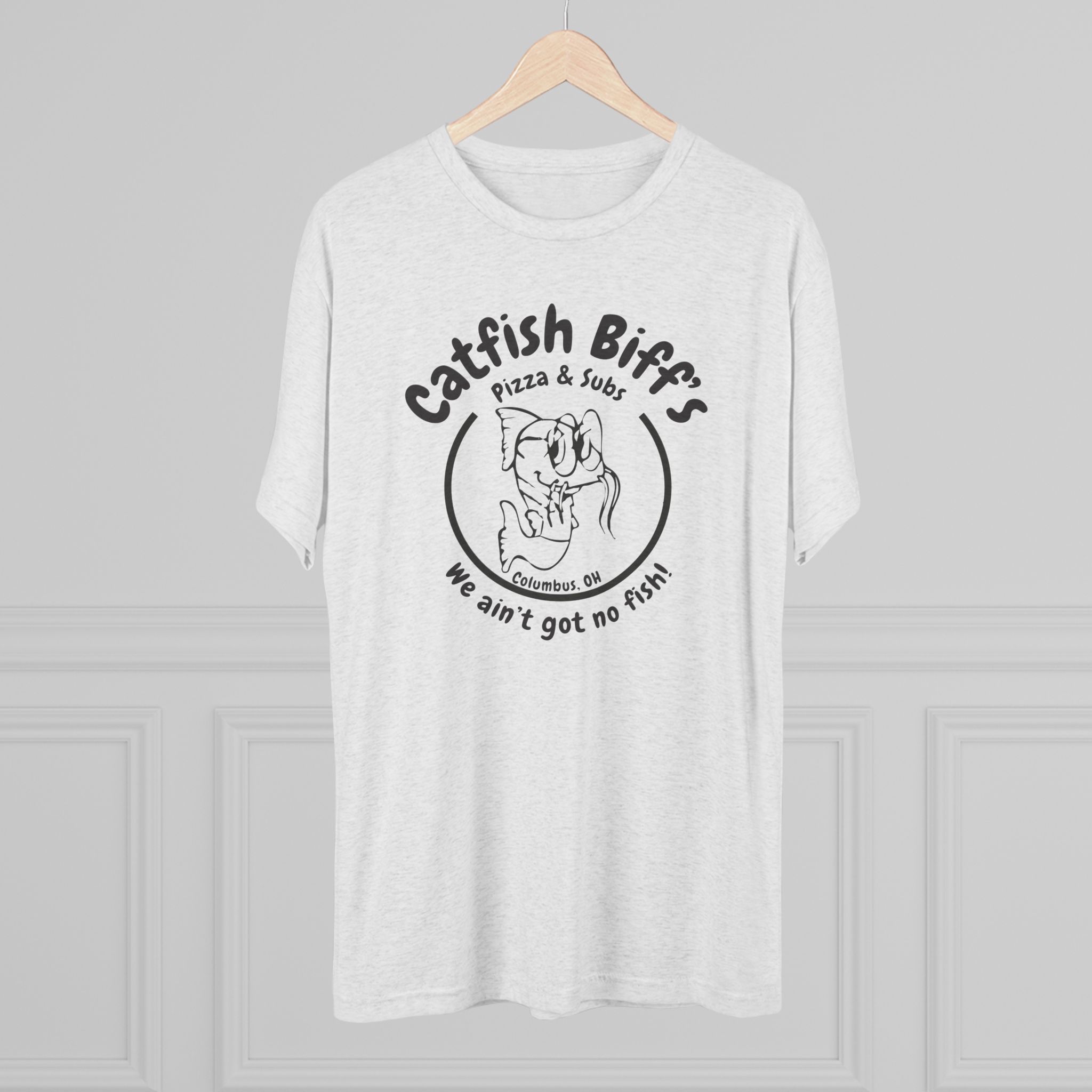 Catfish Biff Buckeye Old School Unisex Softstyle T-Shirt (White Logo)