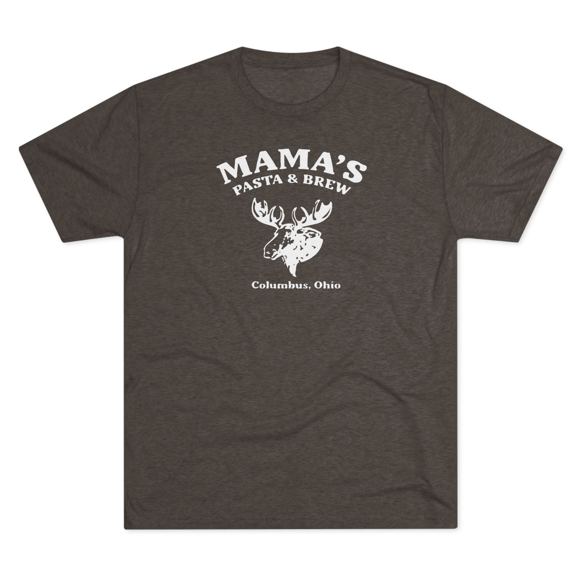 Mama's Pasta and Brew Moose Softstyle Tshirt Buckeye Vintage