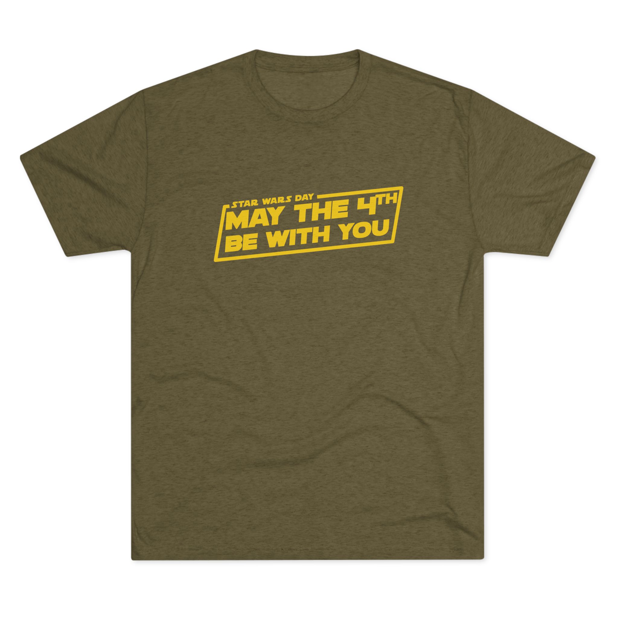 May the 4th Be With You Tee | Star Wars-inspired Typography, Sci-Fi Holiday Shirt