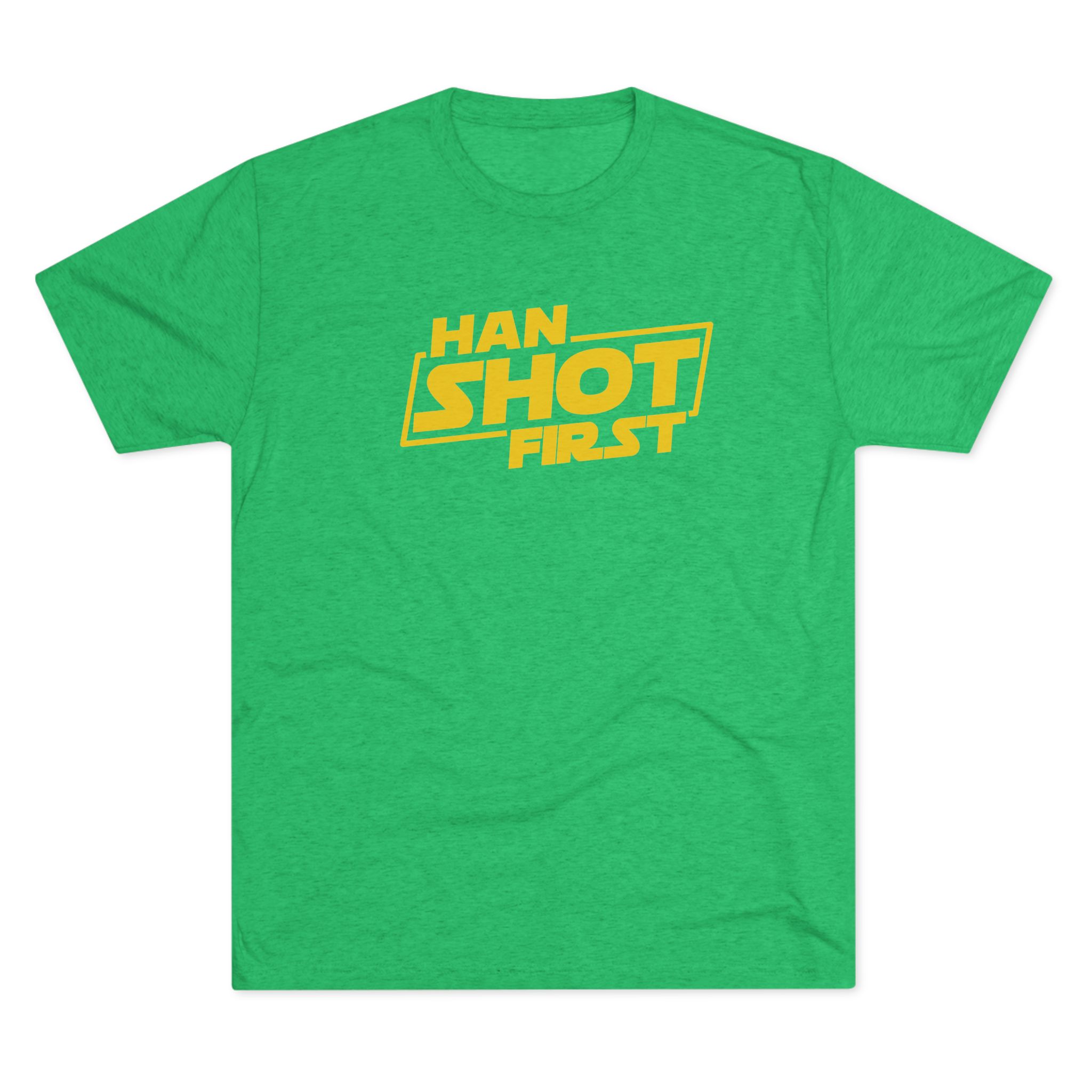Han Shot First T-Shirt | Star Wars Phrase Graphic Tee