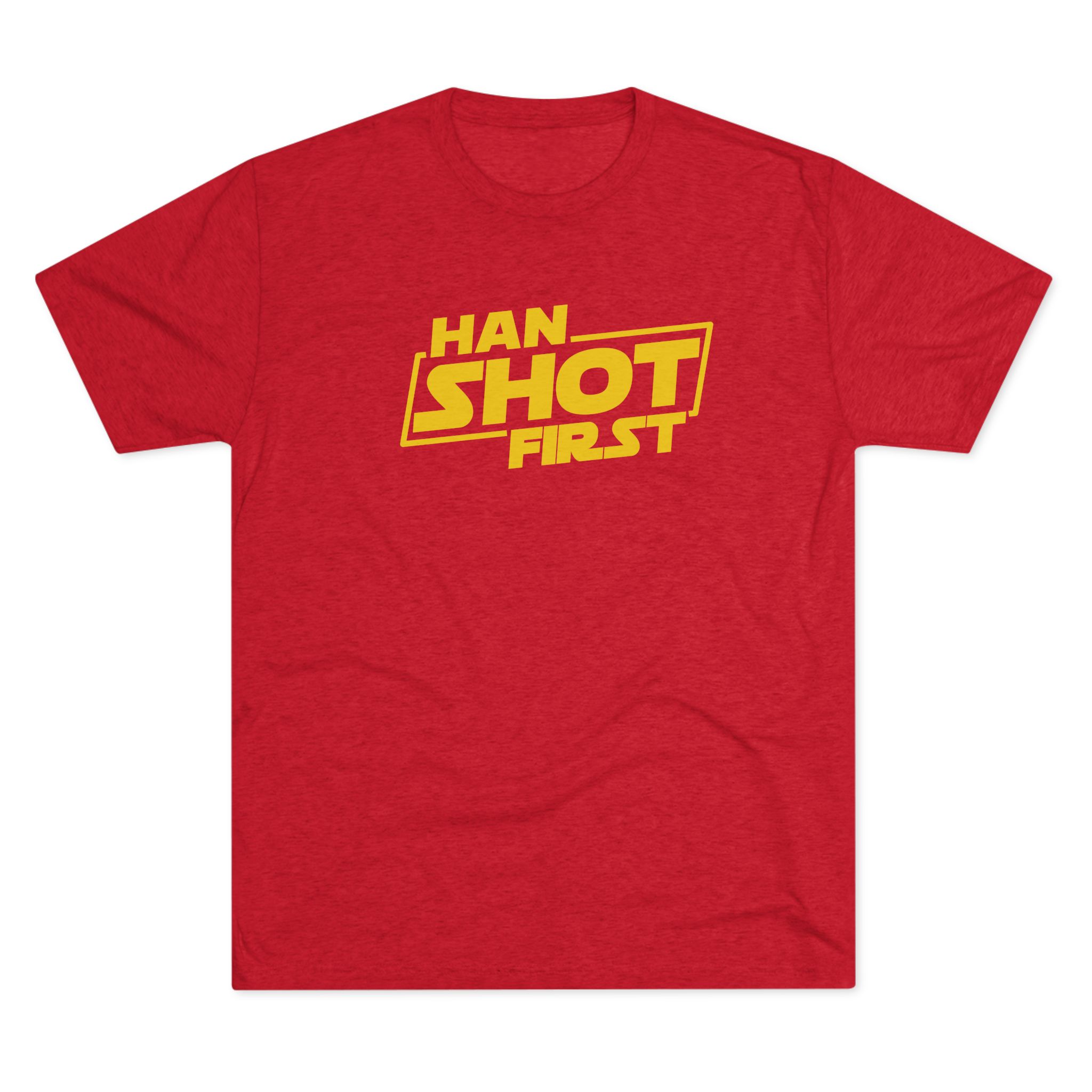 Han Shot First T-Shirt | Star Wars Phrase Graphic Tee