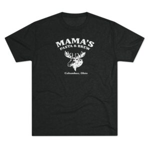 Mama's Pasta and Brew Moose Softstyle Tshirt Buckeye Vintage