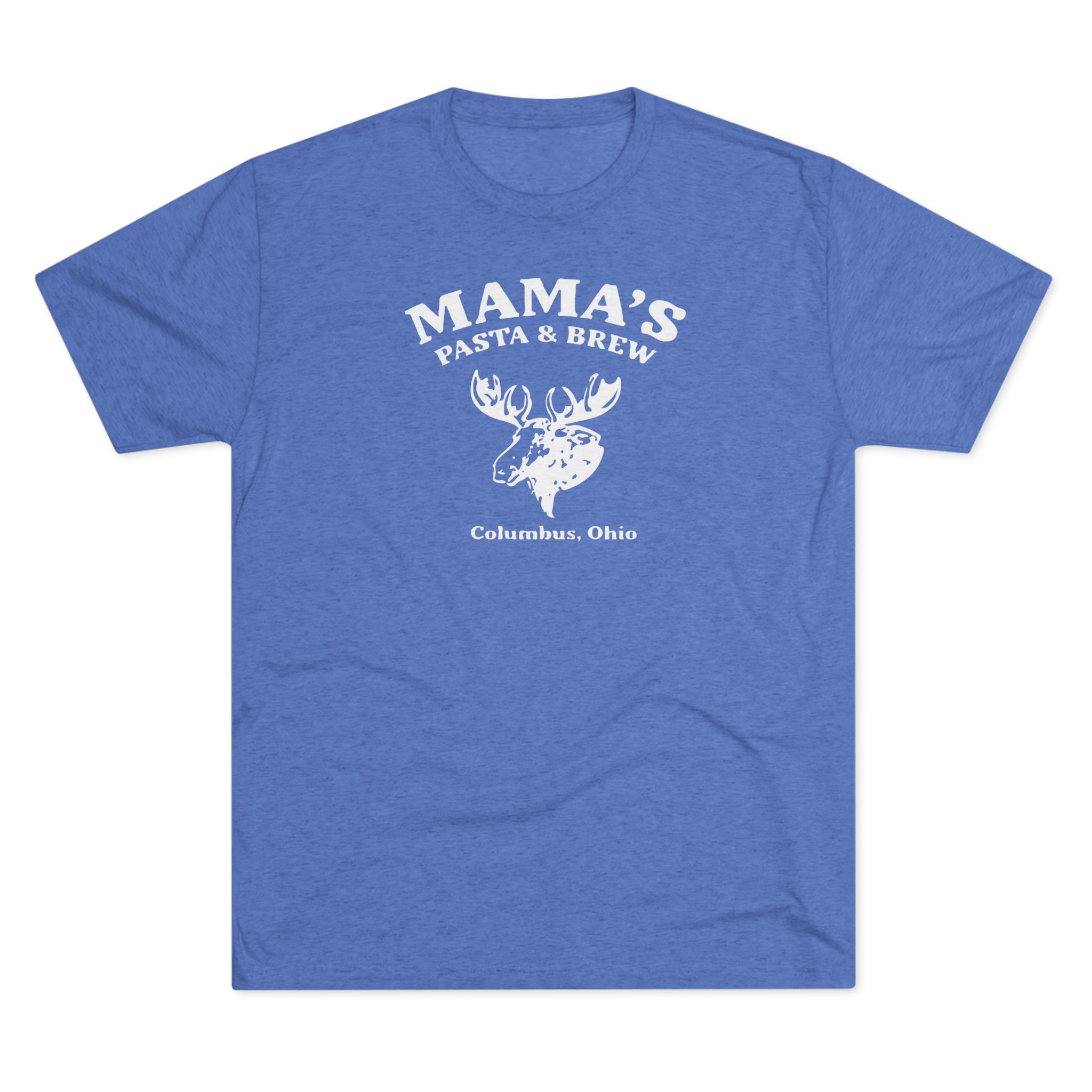 Mama's Pasta and Brew Moose Softstyle Tshirt Buckeye Vintage