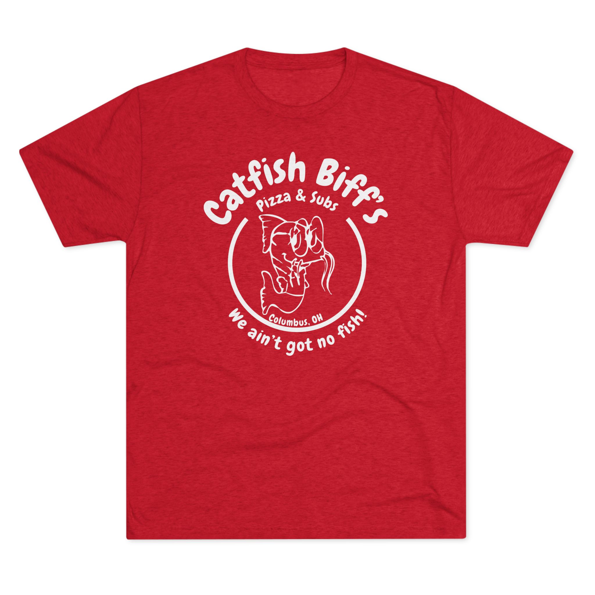 Catfish Biff Buckeye Old School Unisex Softstyle T-Shirt (White Logo)