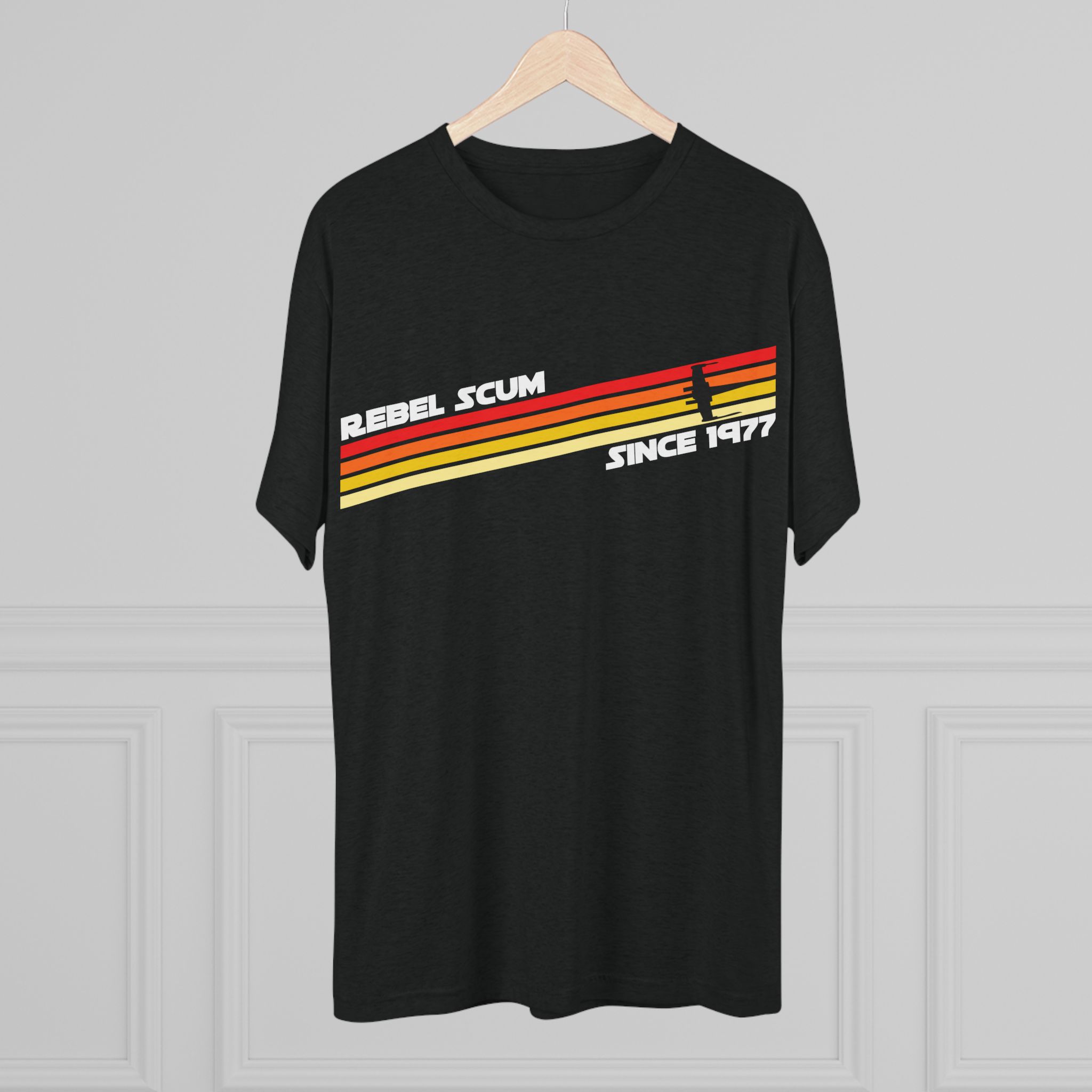 Rebel Scum Retro Stripes Tee | Since 1977