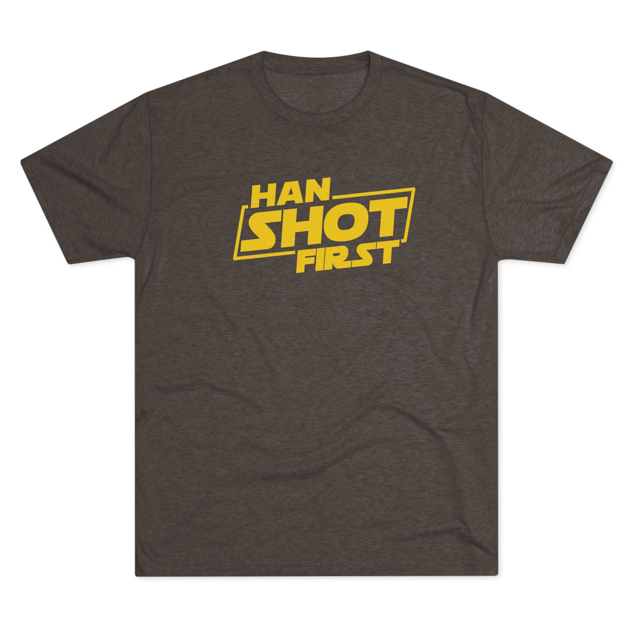 Han Shot First T-Shirt | Star Wars Phrase Graphic Tee