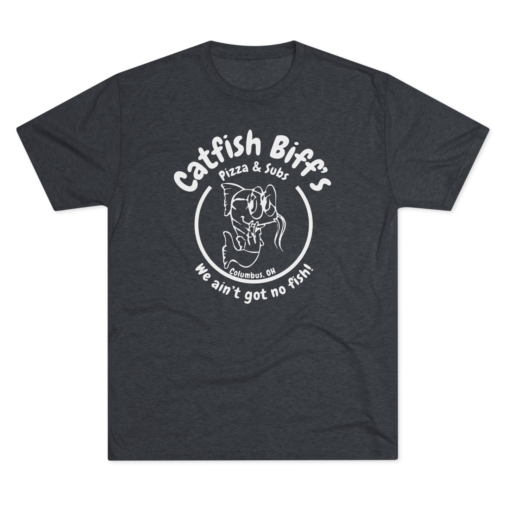 Catfish Biff Buckeye Old School Unisex Softstyle T-Shirt (White Logo)