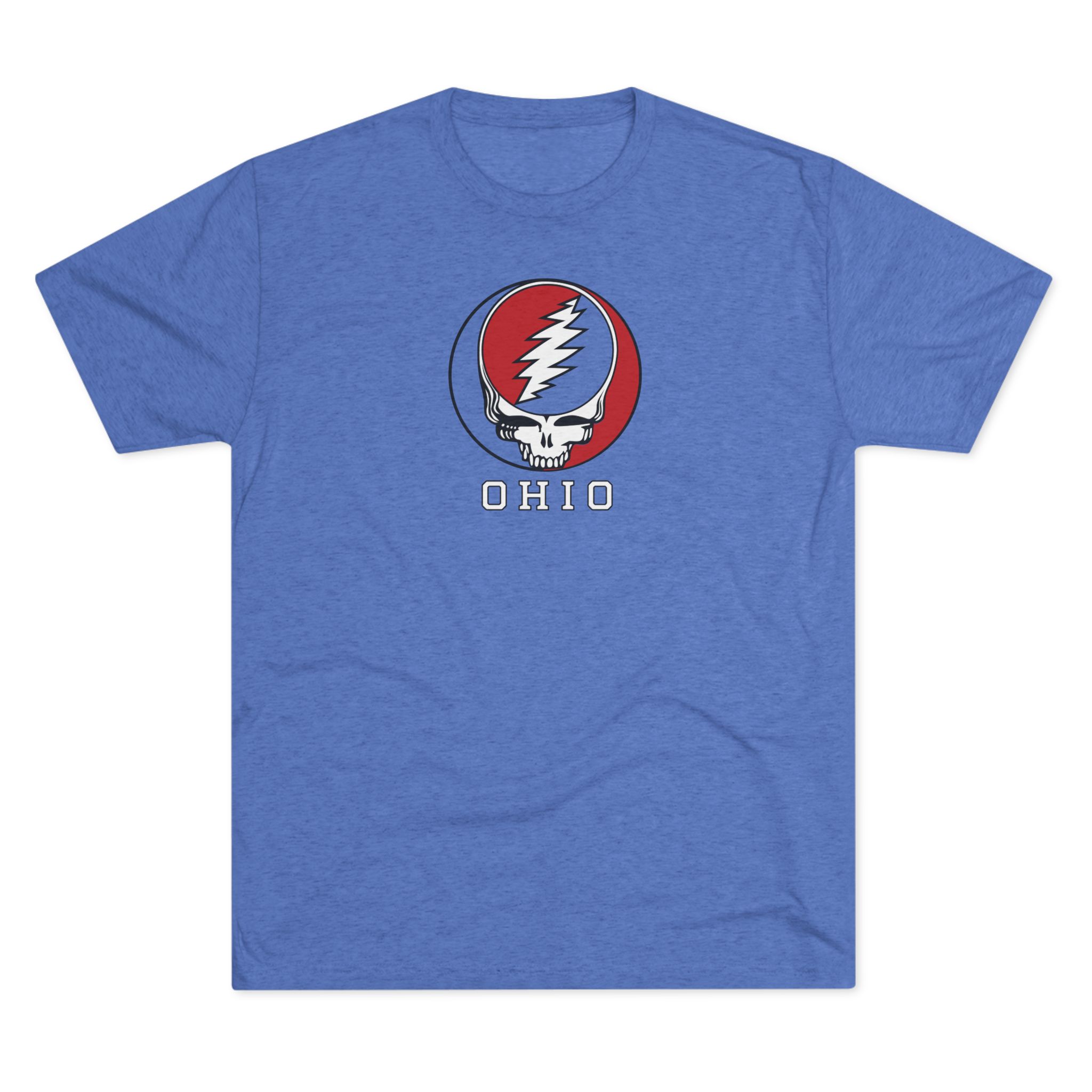 Ohio Steal Your Face Skull Tee | Retro Rock Band Skull Shirt