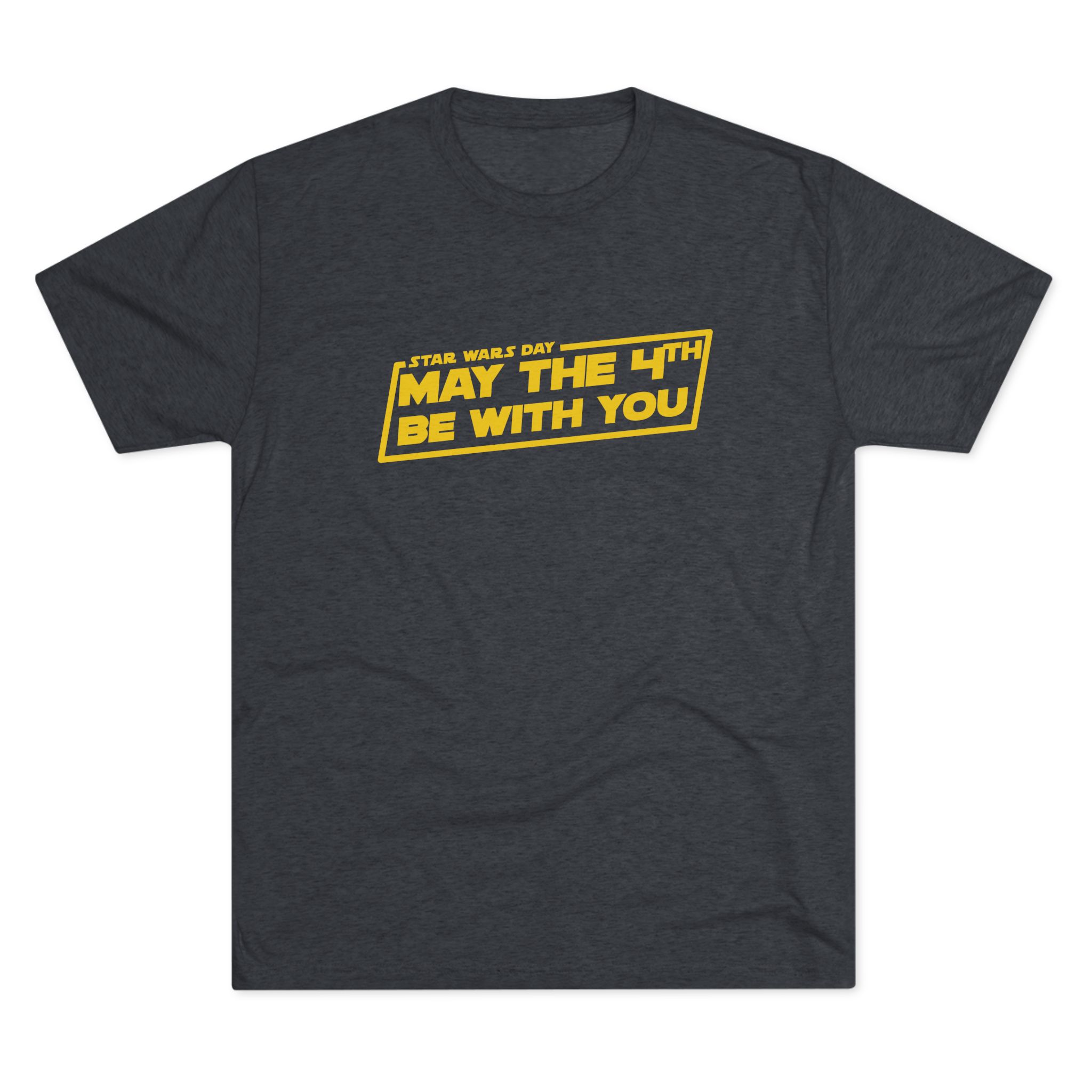 May the 4th Be With You Tee | Star Wars-inspired Typography, Sci-Fi Holiday Shirt