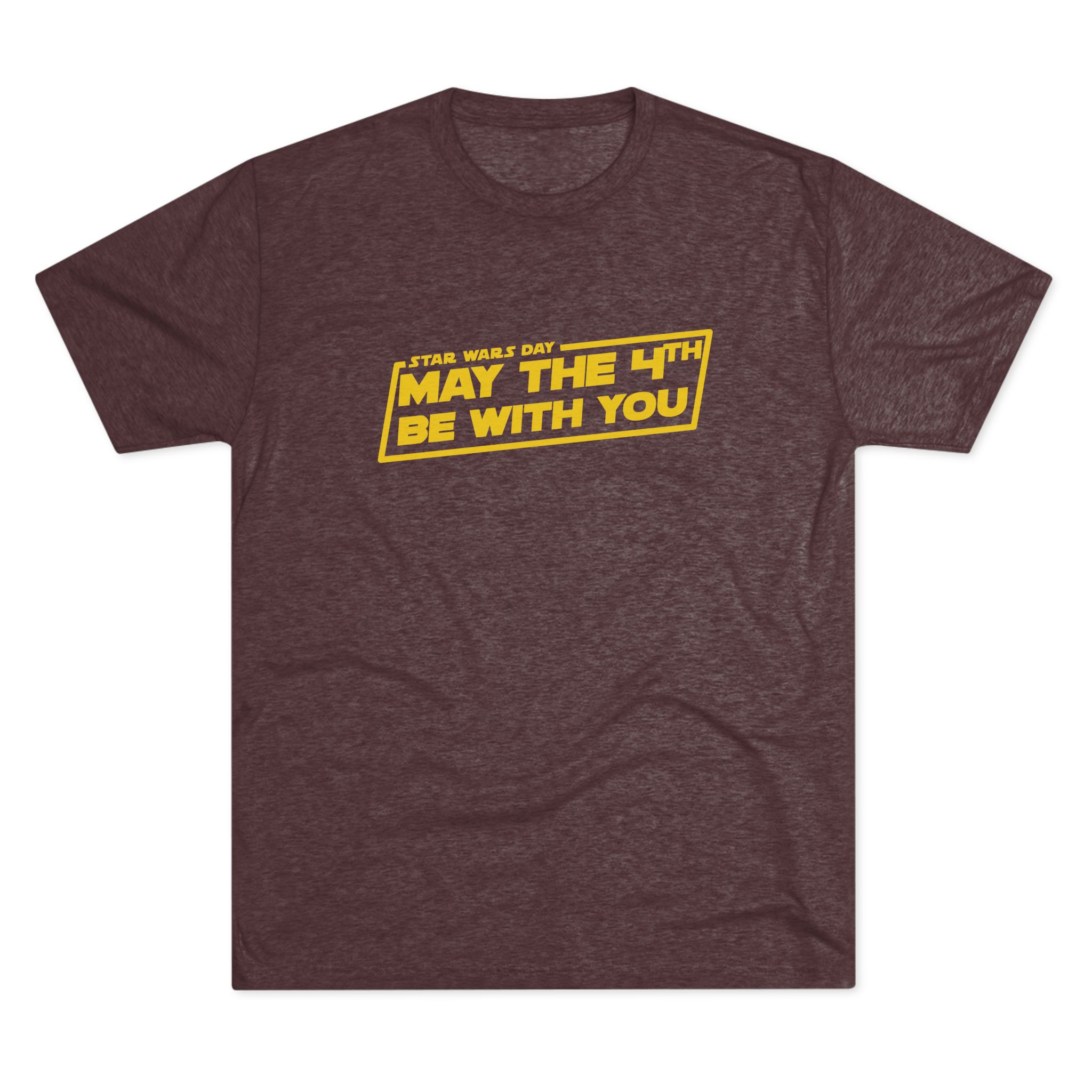 May the 4th Be With You Tee | Star Wars-inspired Typography, Sci-Fi Holiday Shirt