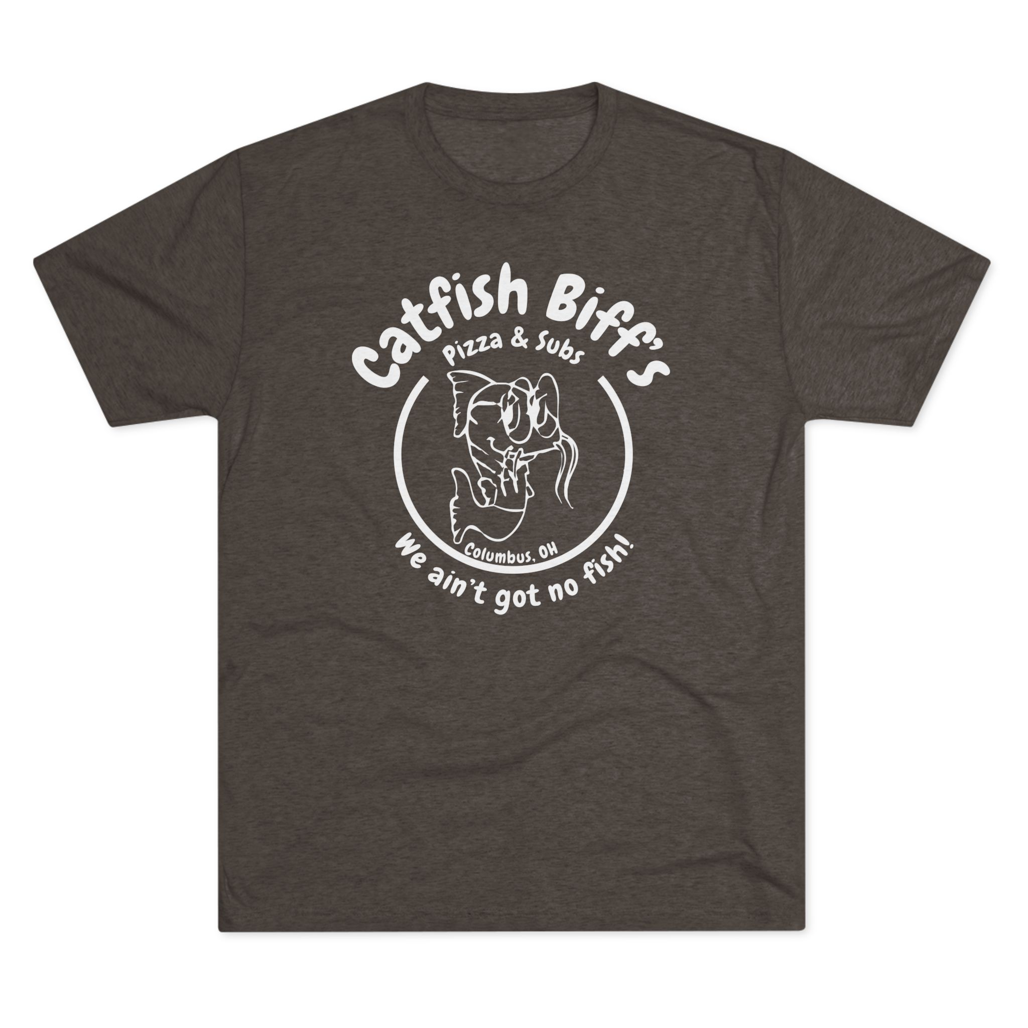 Catfish Biff Buckeye Old School Unisex Softstyle T-Shirt (White Logo)