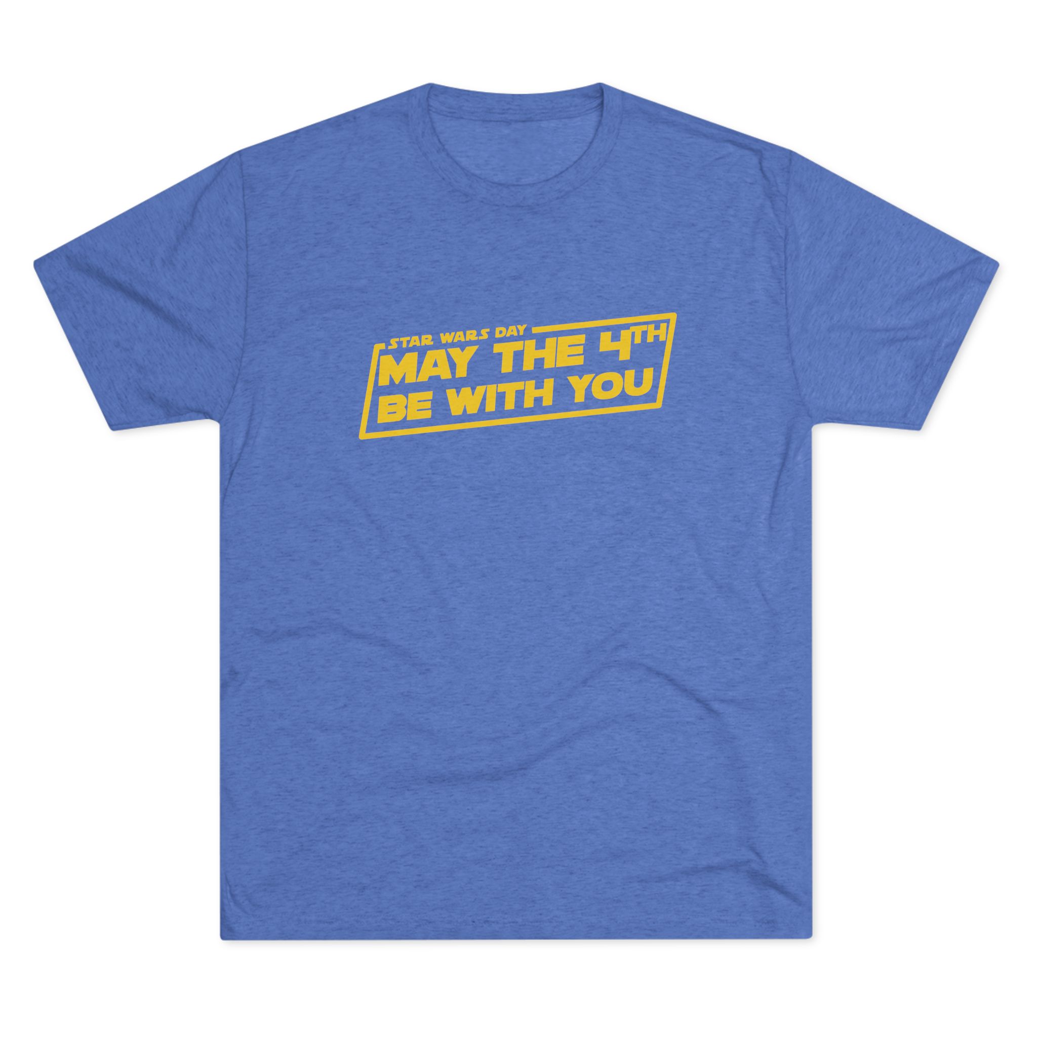 May the 4th Be With You Tee | Star Wars-inspired Typography, Sci-Fi Holiday Shirt