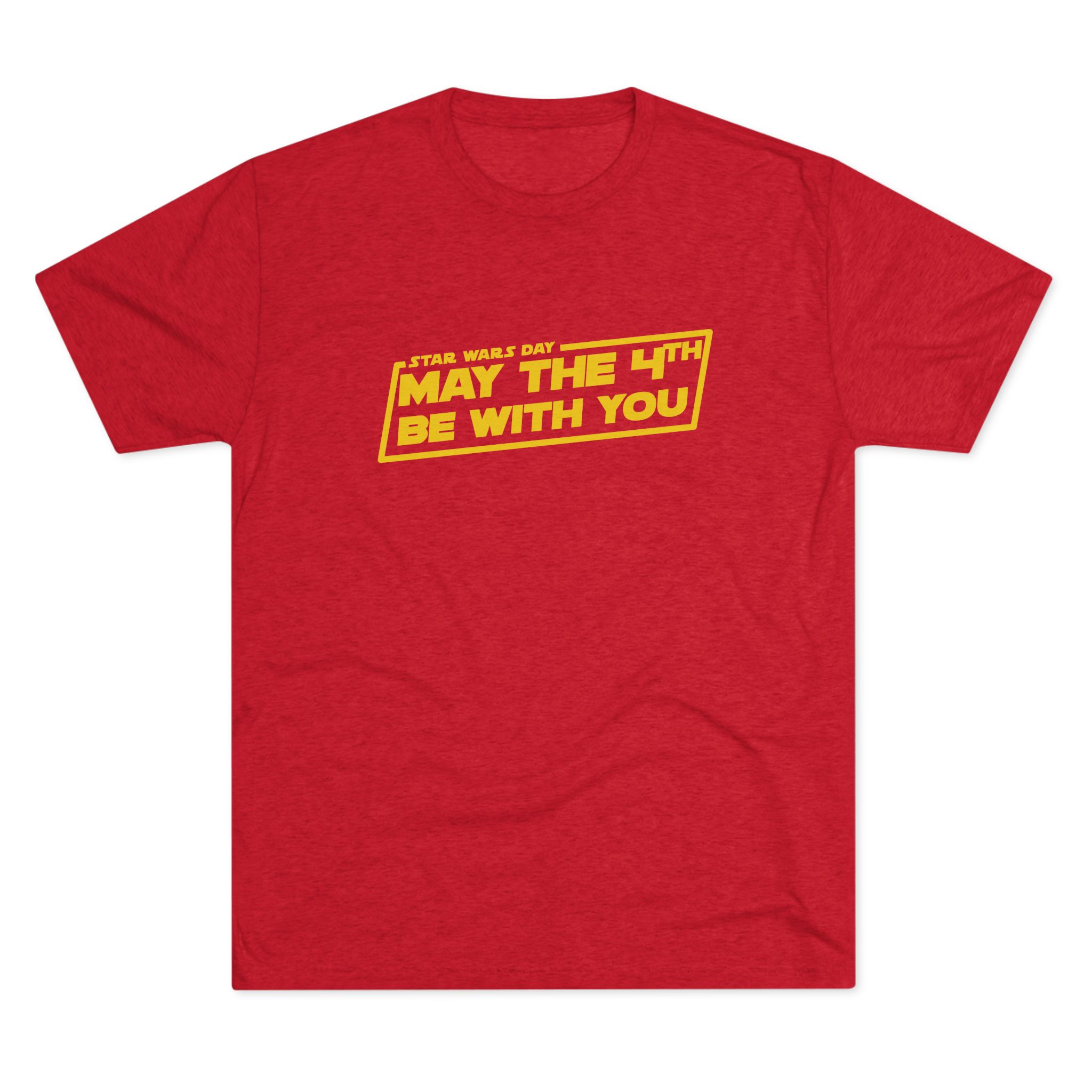 May the 4th Be With You Tee | Star Wars-inspired Typography, Sci-Fi Holiday Shirt