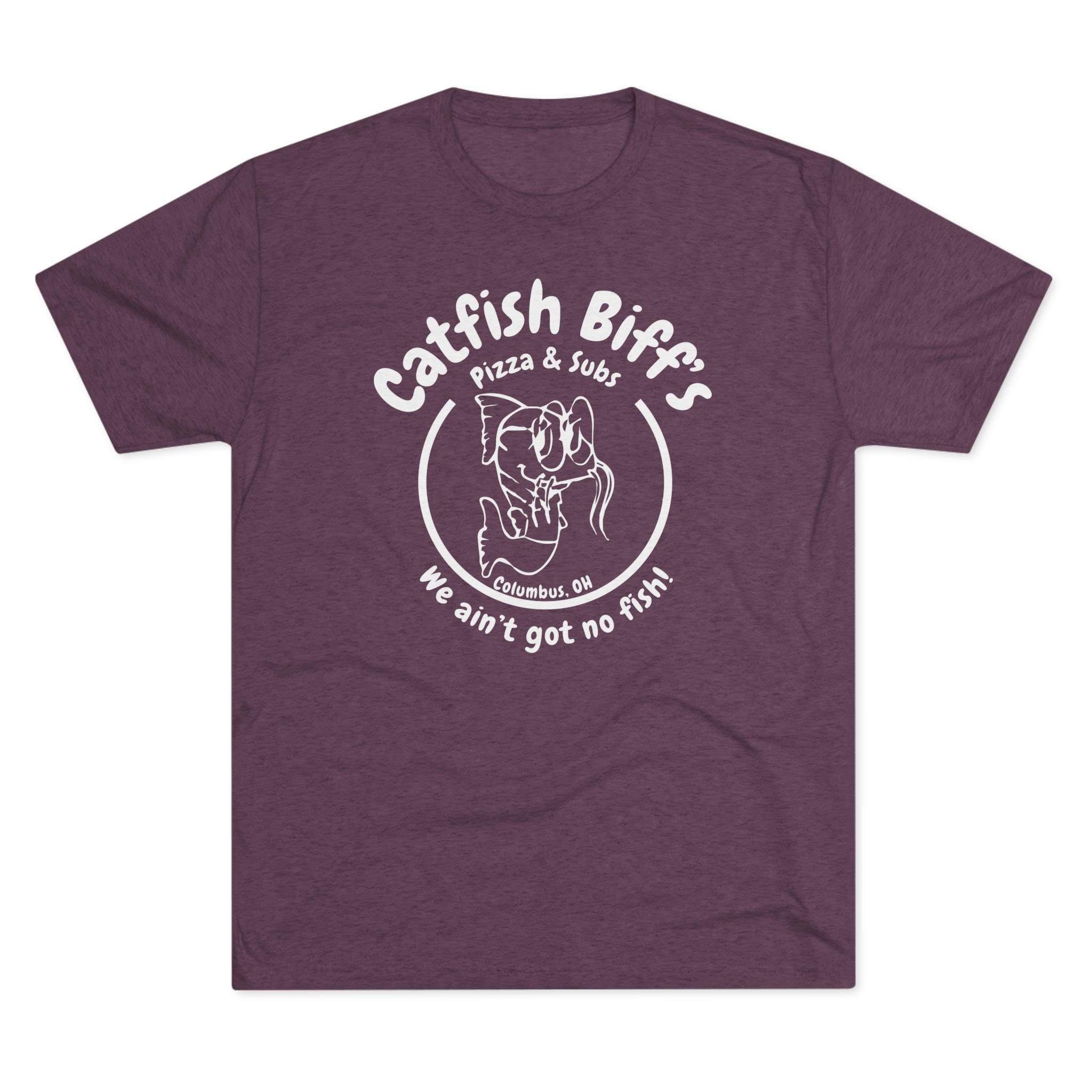 Catfish Biff Buckeye Old School Unisex Softstyle T-Shirt (White Logo)