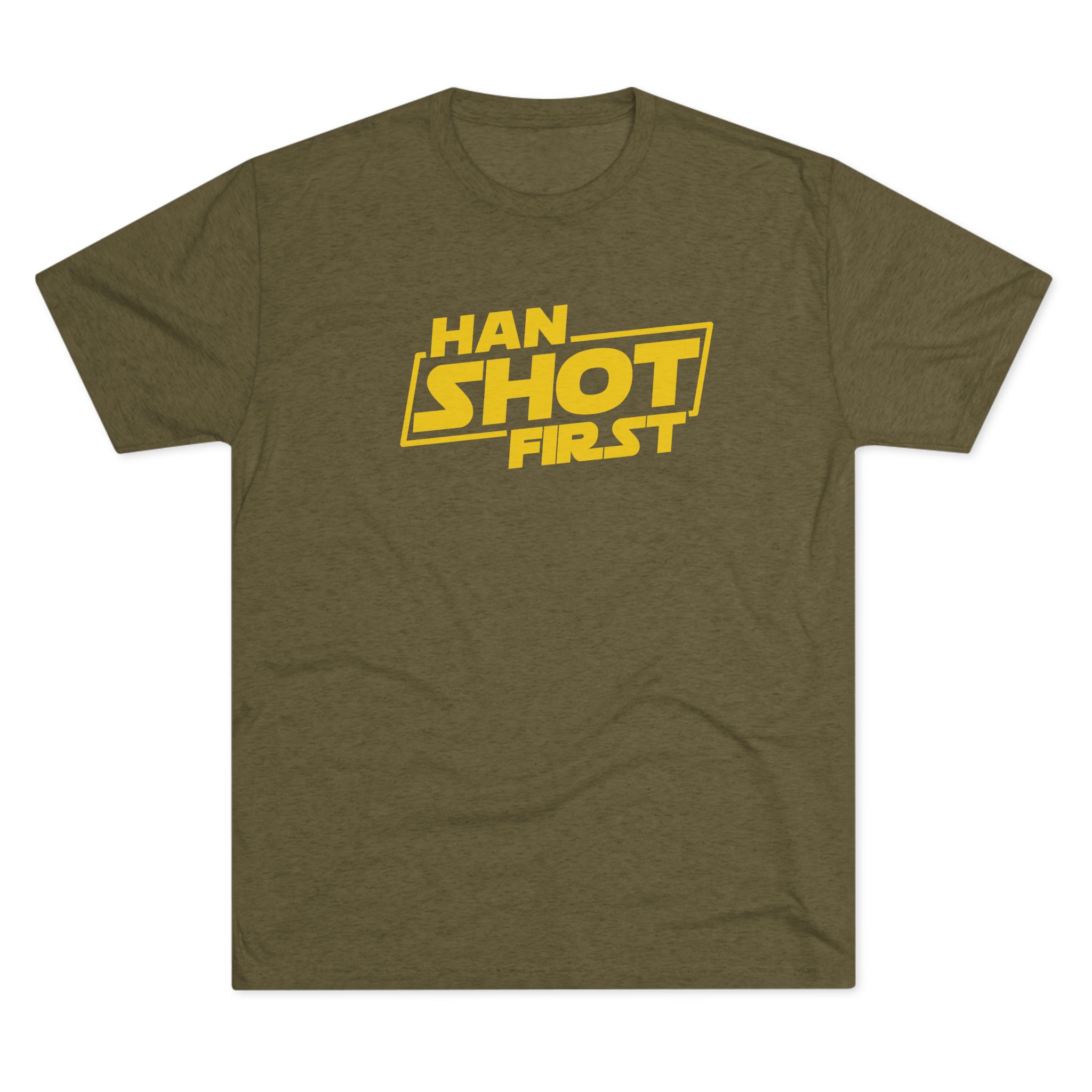 Han Shot First T-Shirt | Star Wars Phrase Graphic Tee