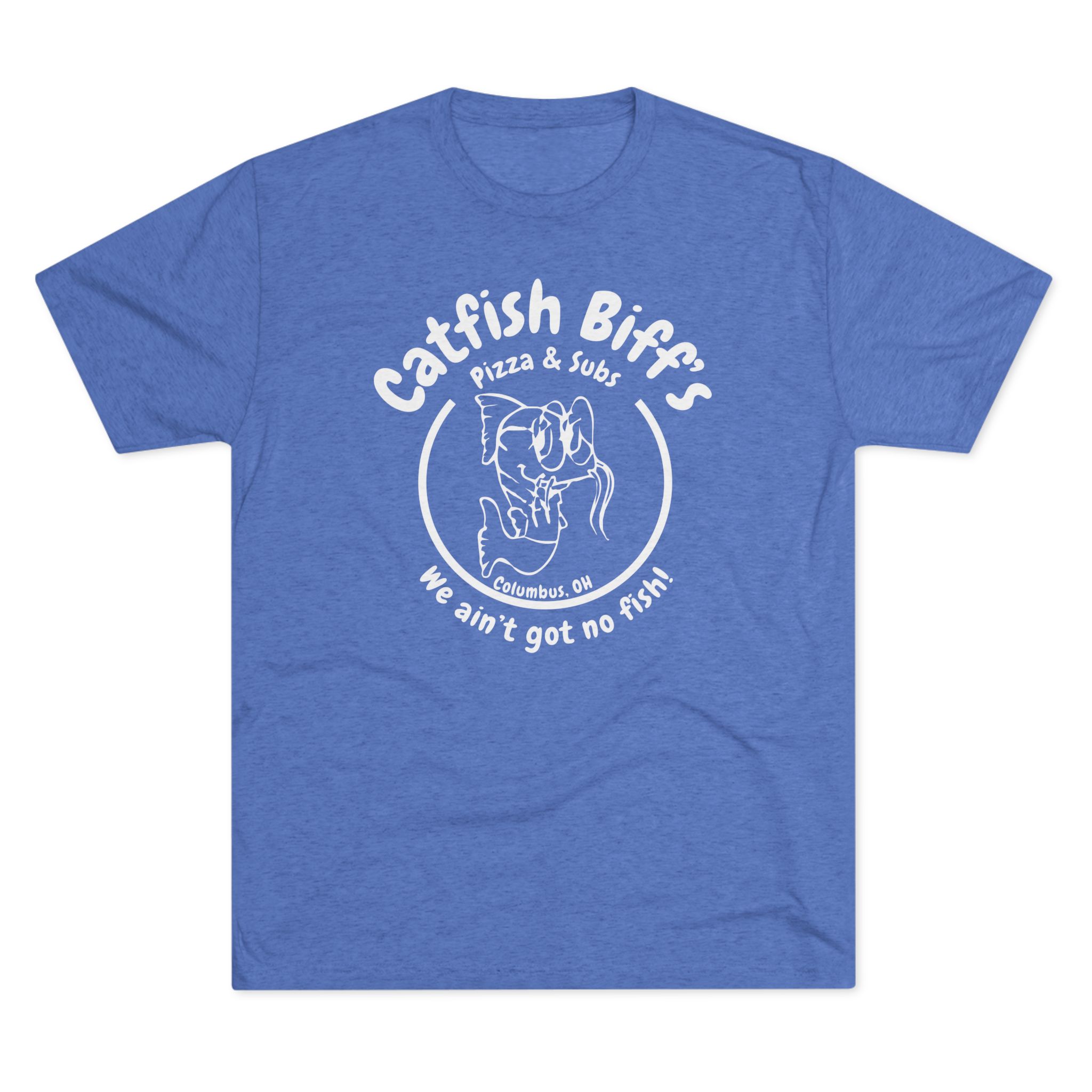 Catfish Biff Buckeye Old School Unisex Softstyle T-Shirt (White Logo)