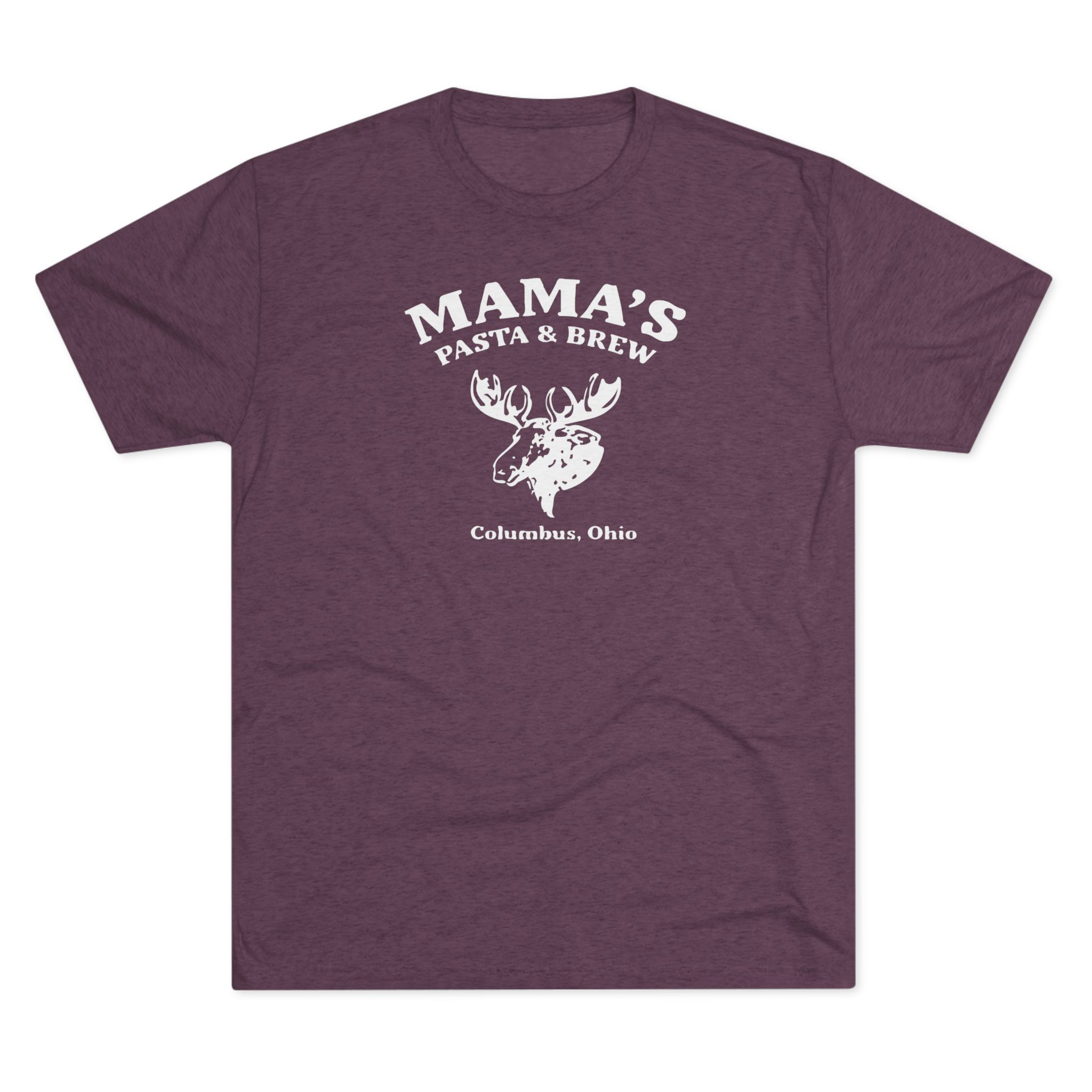Mama's Pasta and Brew Moose Softstyle Tshirt Buckeye Vintage