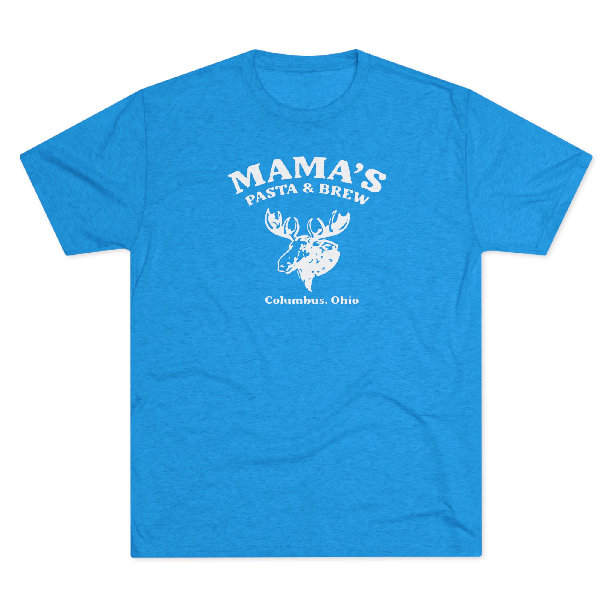 Mama's Pasta and Brew Moose Softstyle Tshirt Buckeye Vintage