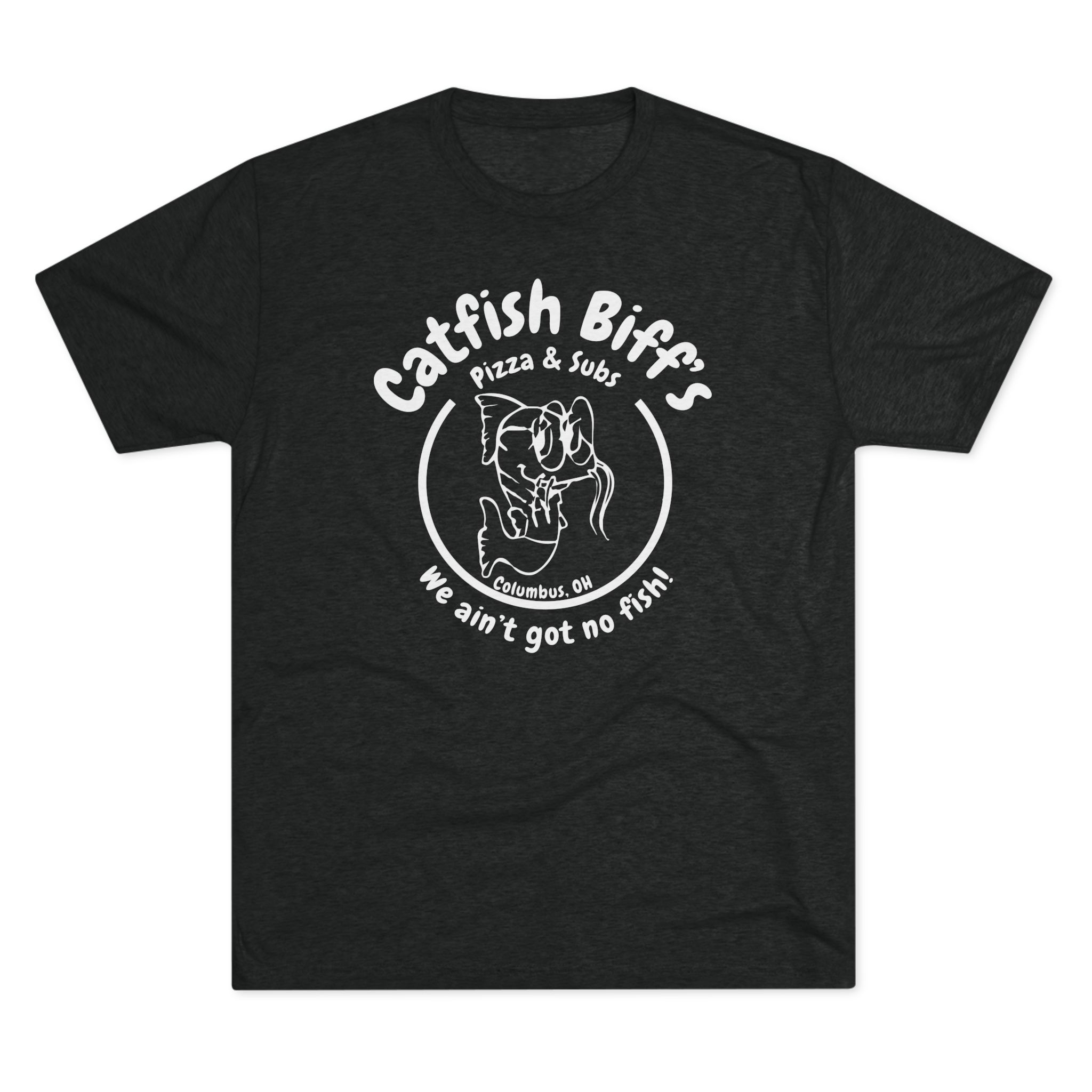 Catfish Biff Buckeye Old School Unisex Softstyle T-Shirt (White Logo)