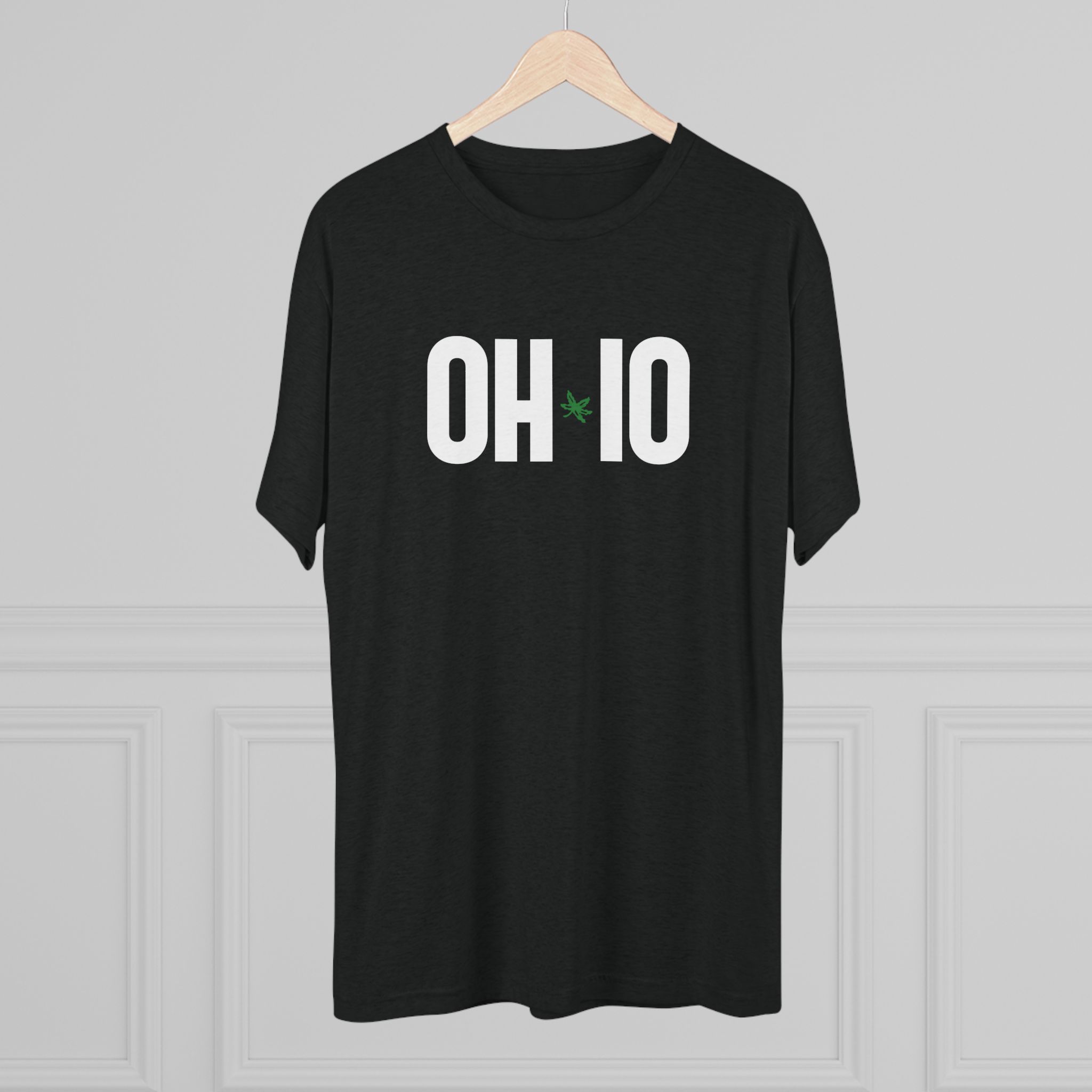 OH-IO Buckeye Logo Tee — Minimal State Pride Crew Shirt