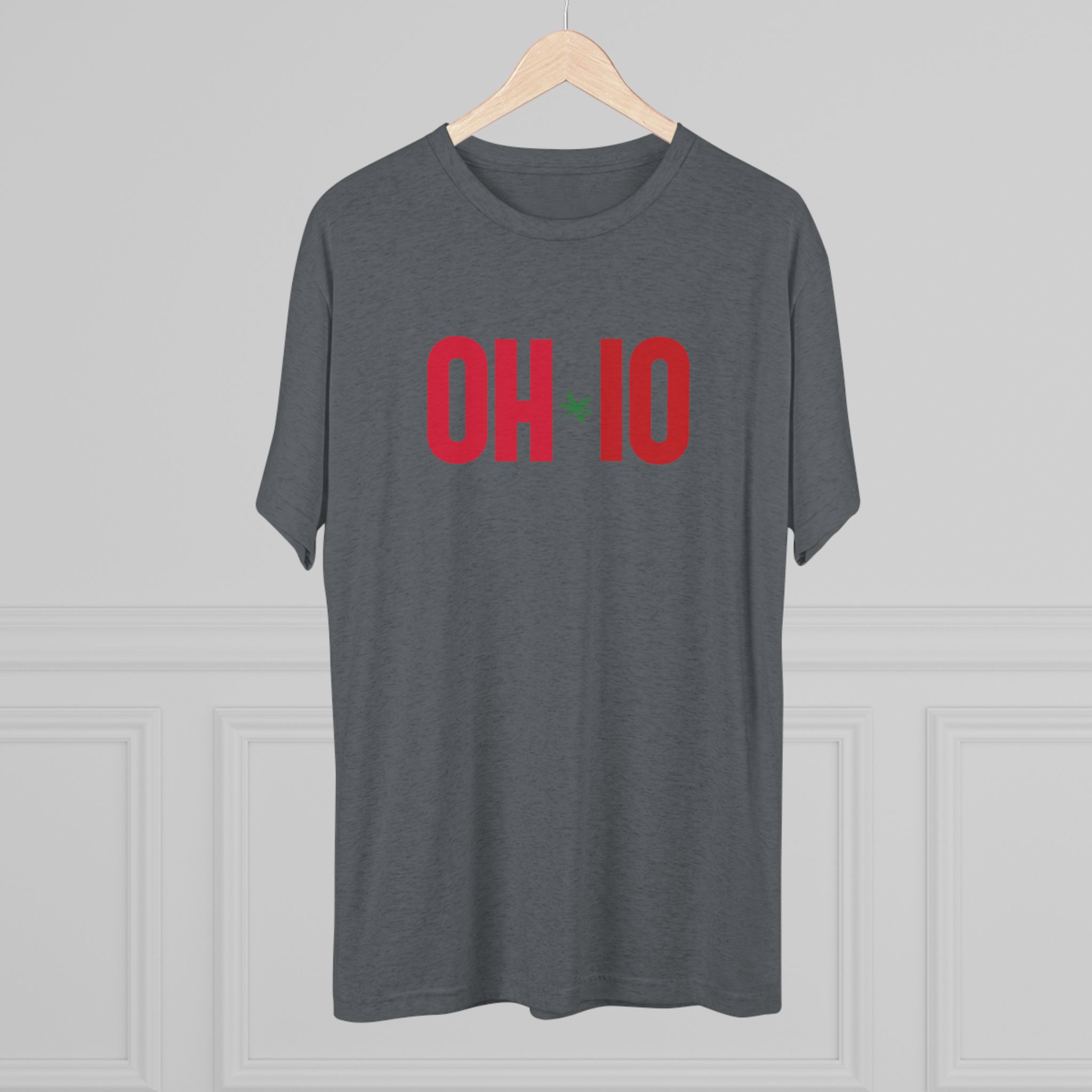 OH-IO Buckeye Logo Tee — Minimal State Pride Crew Shirt