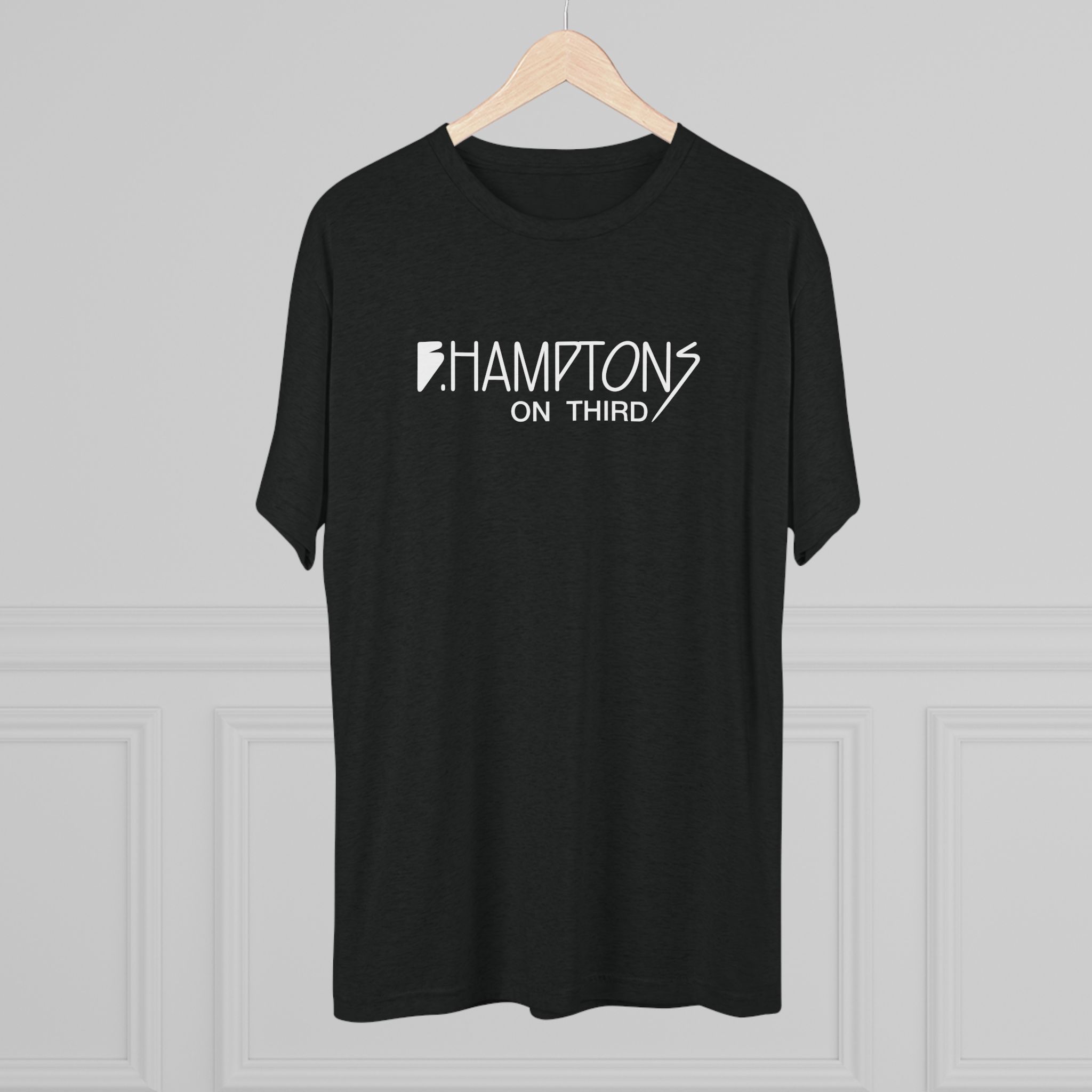B Hampton's On 3rd Classic Crew Tee – Lightweight Tri-Blend Everyday T-Shirt