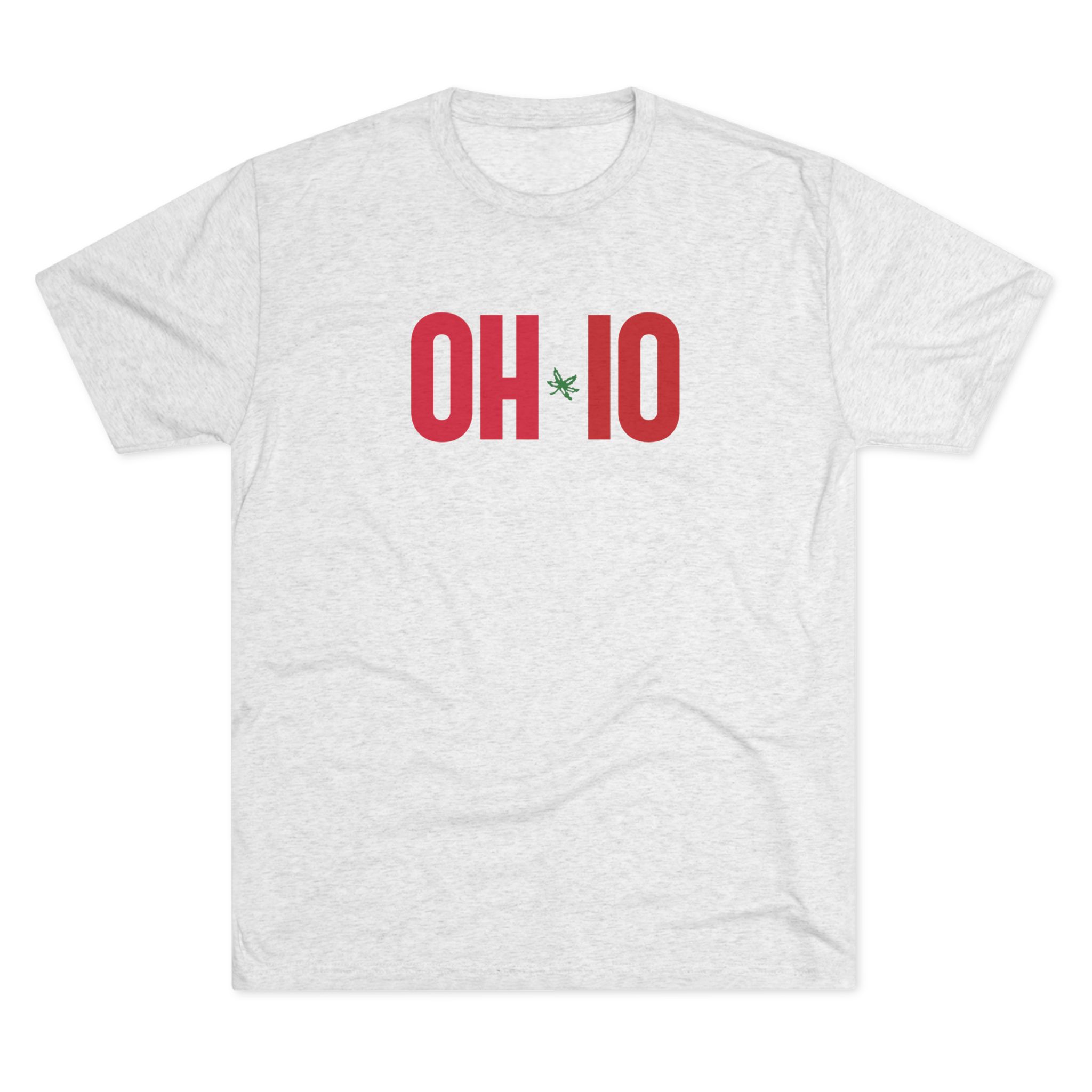 OH-IO Buckeye Logo Tee — Minimal State Pride Crew Shirt