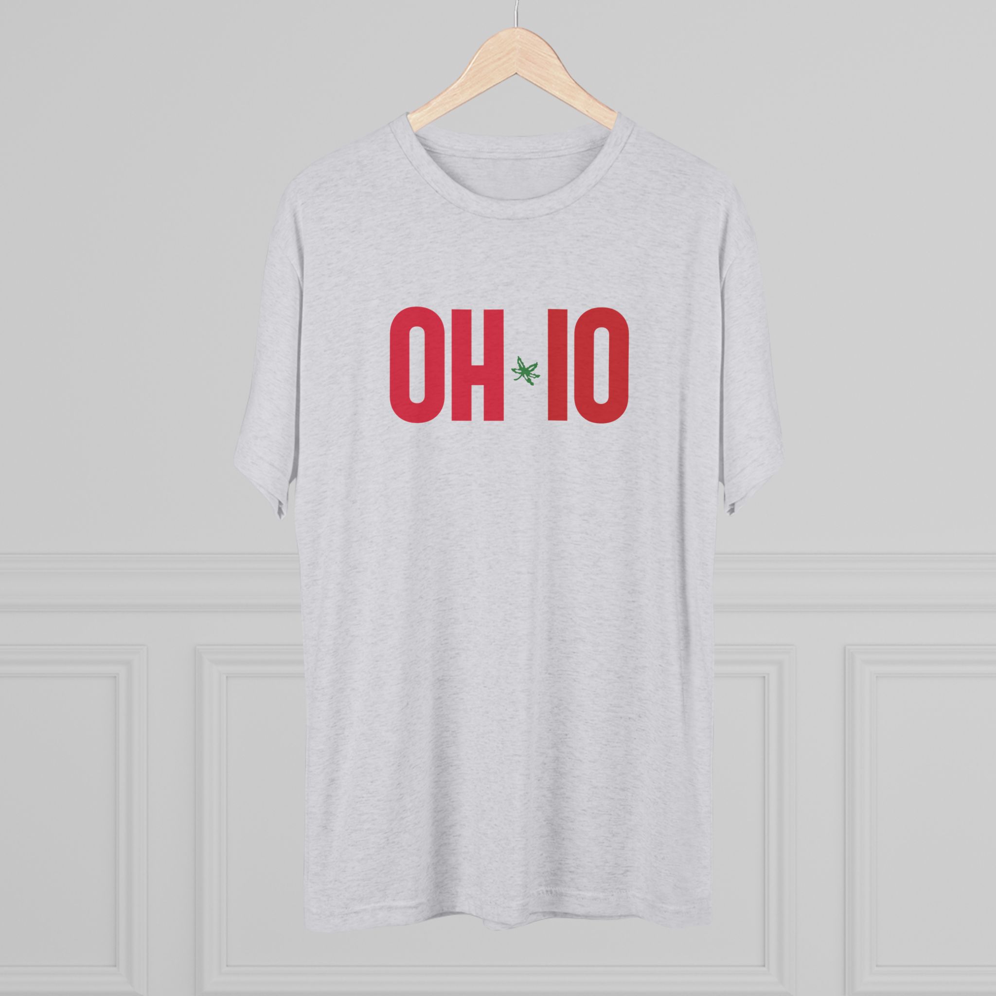 OH-IO Buckeye Logo Tee — Minimal State Pride Crew Shirt
