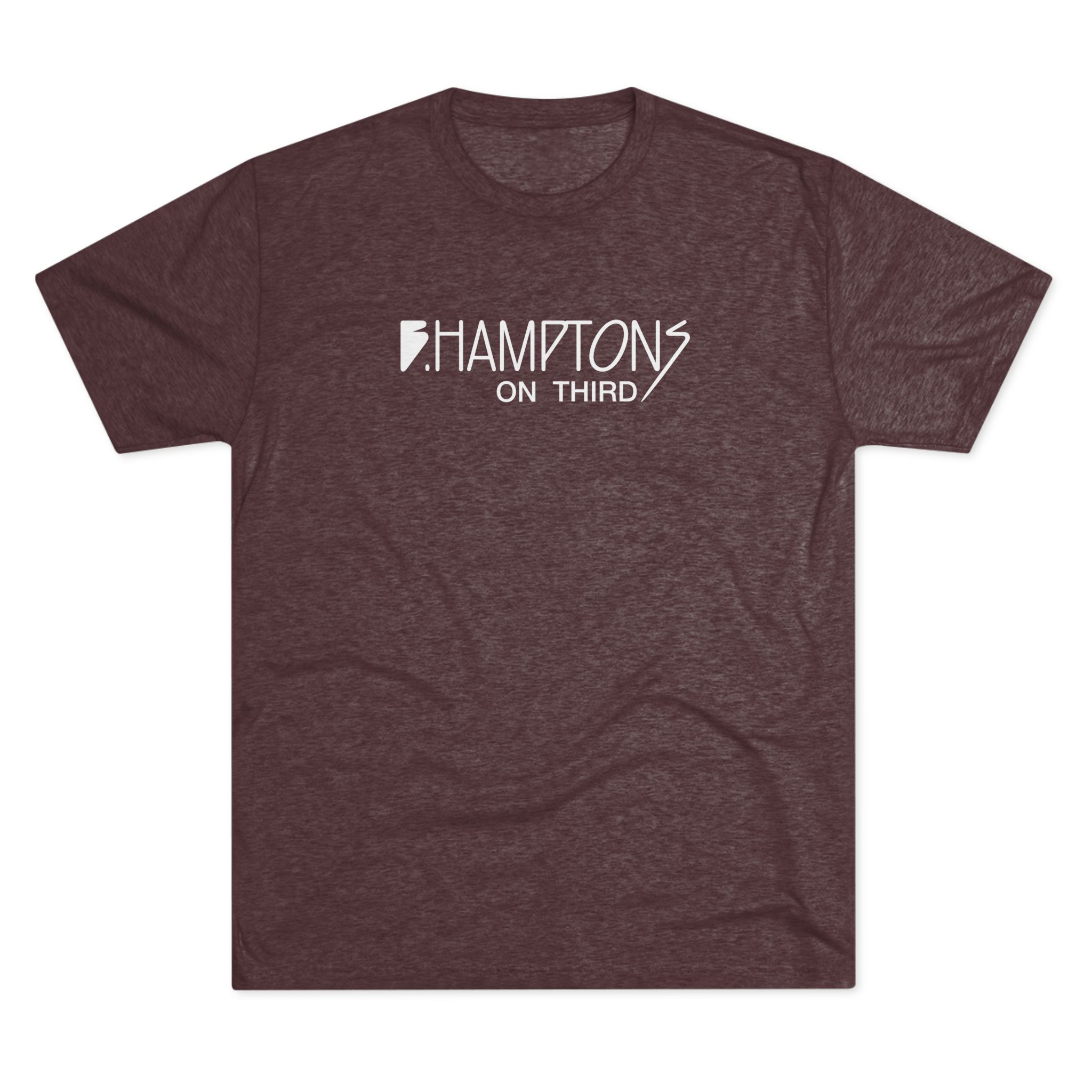B Hampton's On 3rd Classic Crew Tee – Lightweight Tri-Blend Everyday T-Shirt