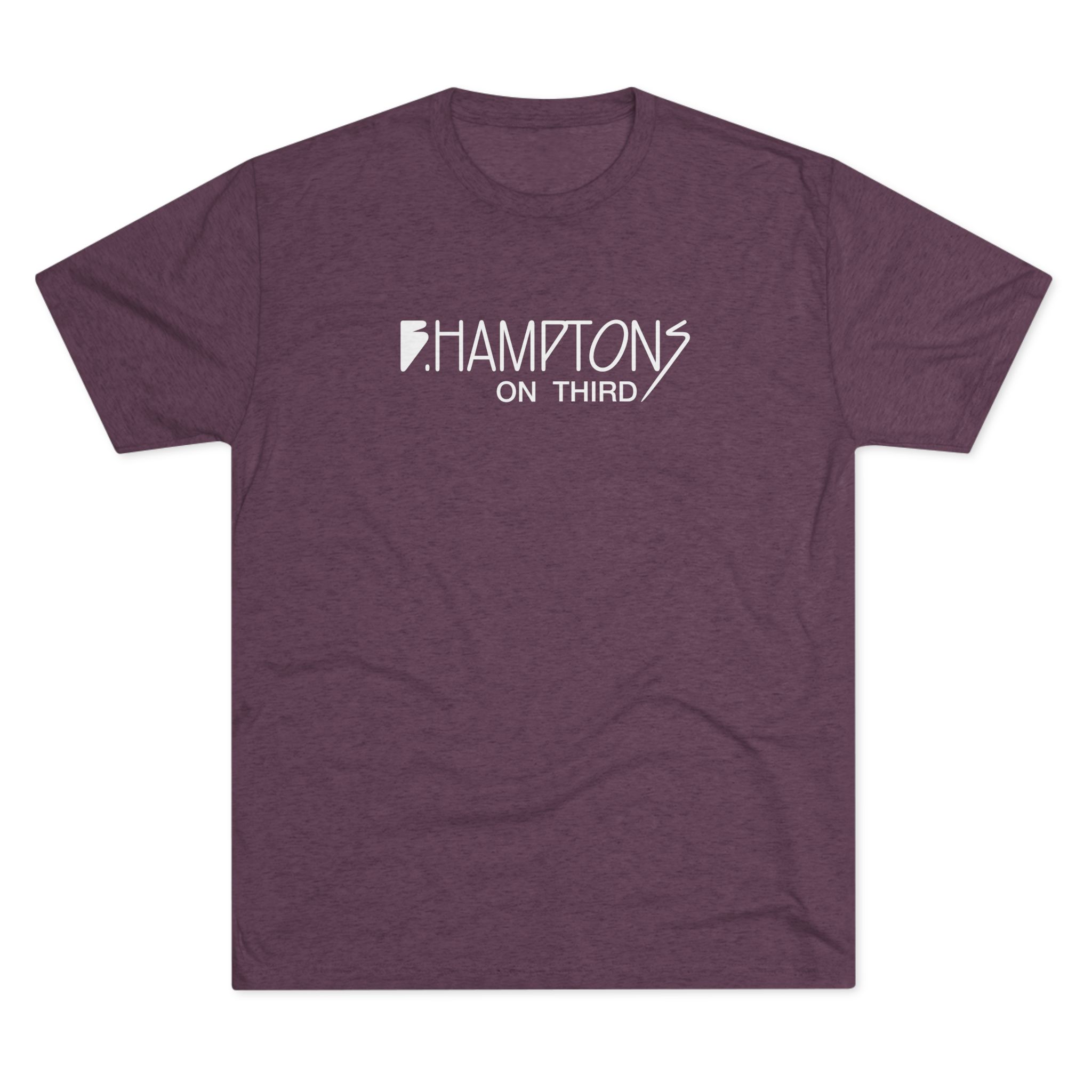 B Hampton's On 3rd Classic Crew Tee – Lightweight Tri-Blend Everyday T-Shirt