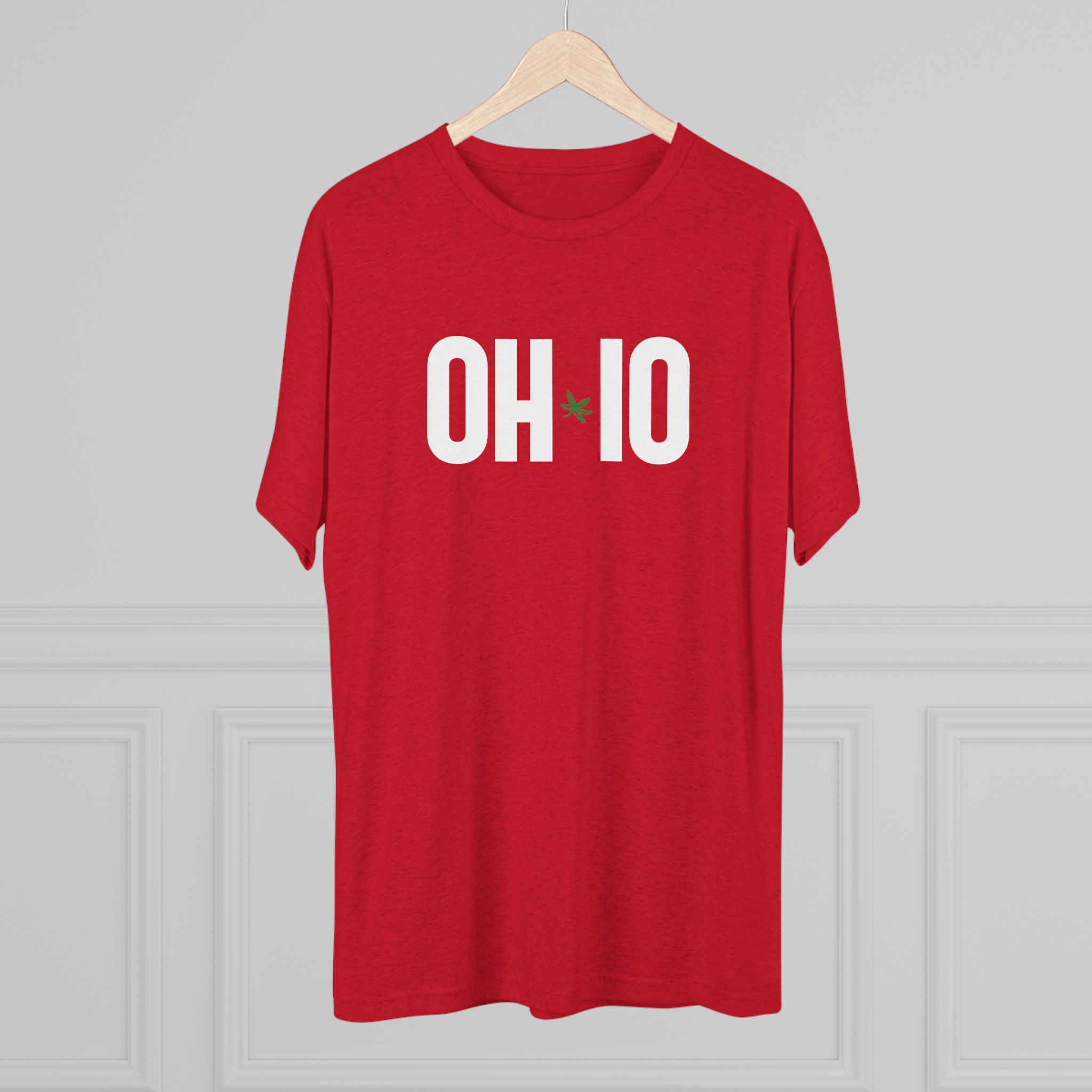 OH-IO Buckeye Logo Tee — Minimal State Pride Crew Shirt