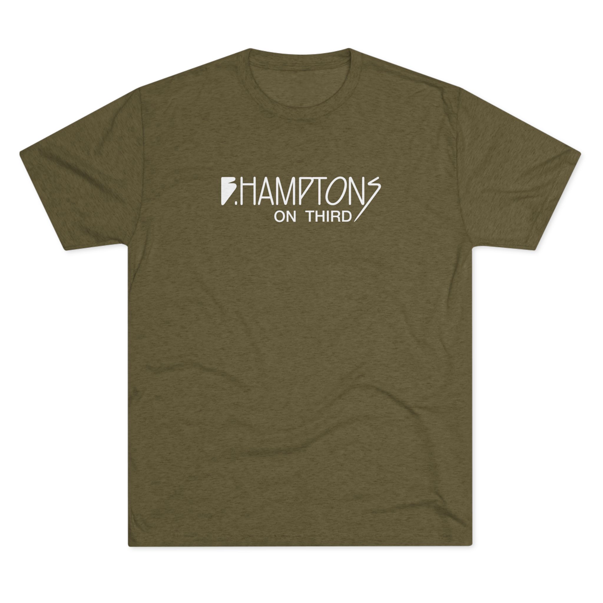 B Hampton's On 3rd Classic Crew Tee – Lightweight Tri-Blend Everyday T-Shirt