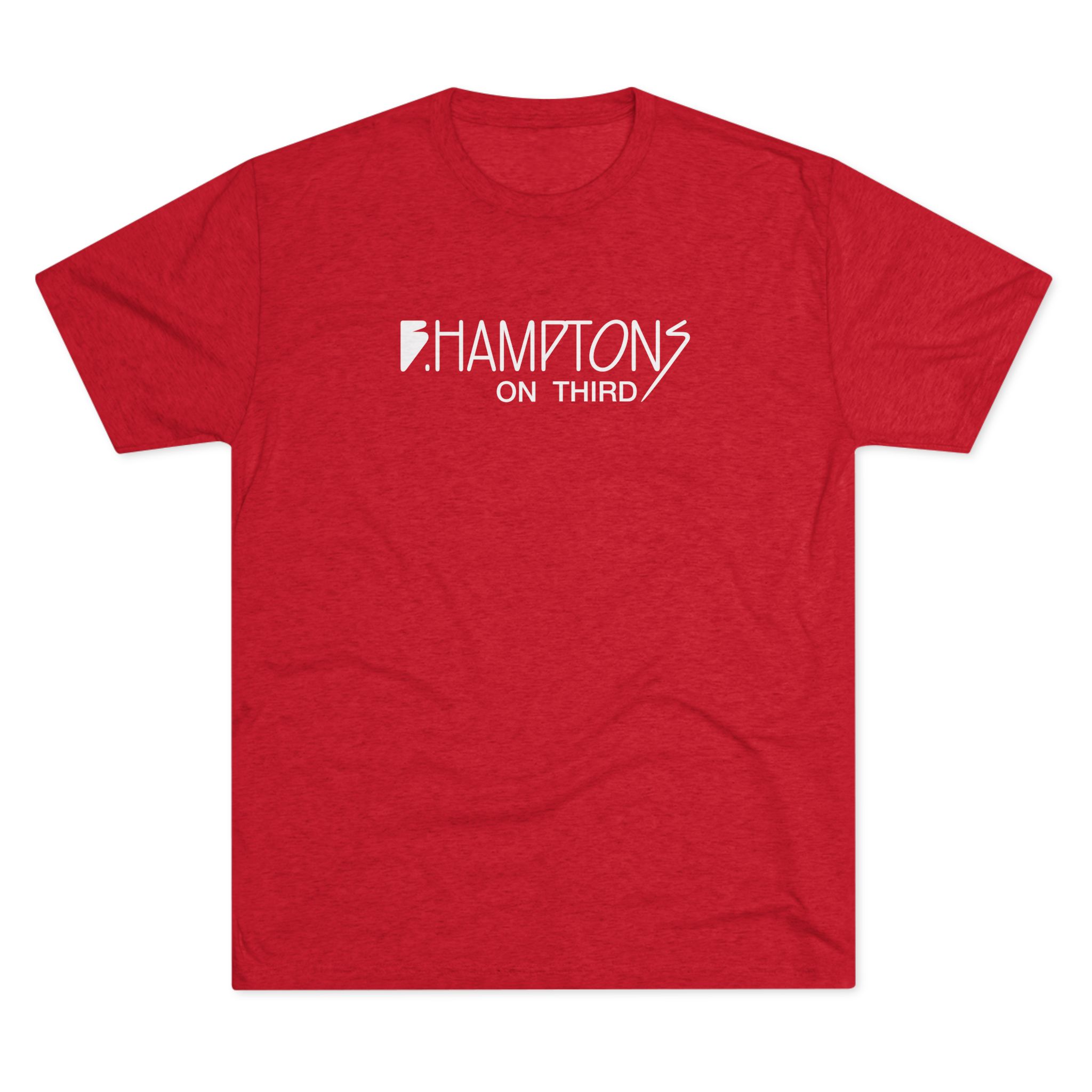 B Hampton's On 3rd Classic Crew Tee – Lightweight Tri-Blend Everyday T-Shirt