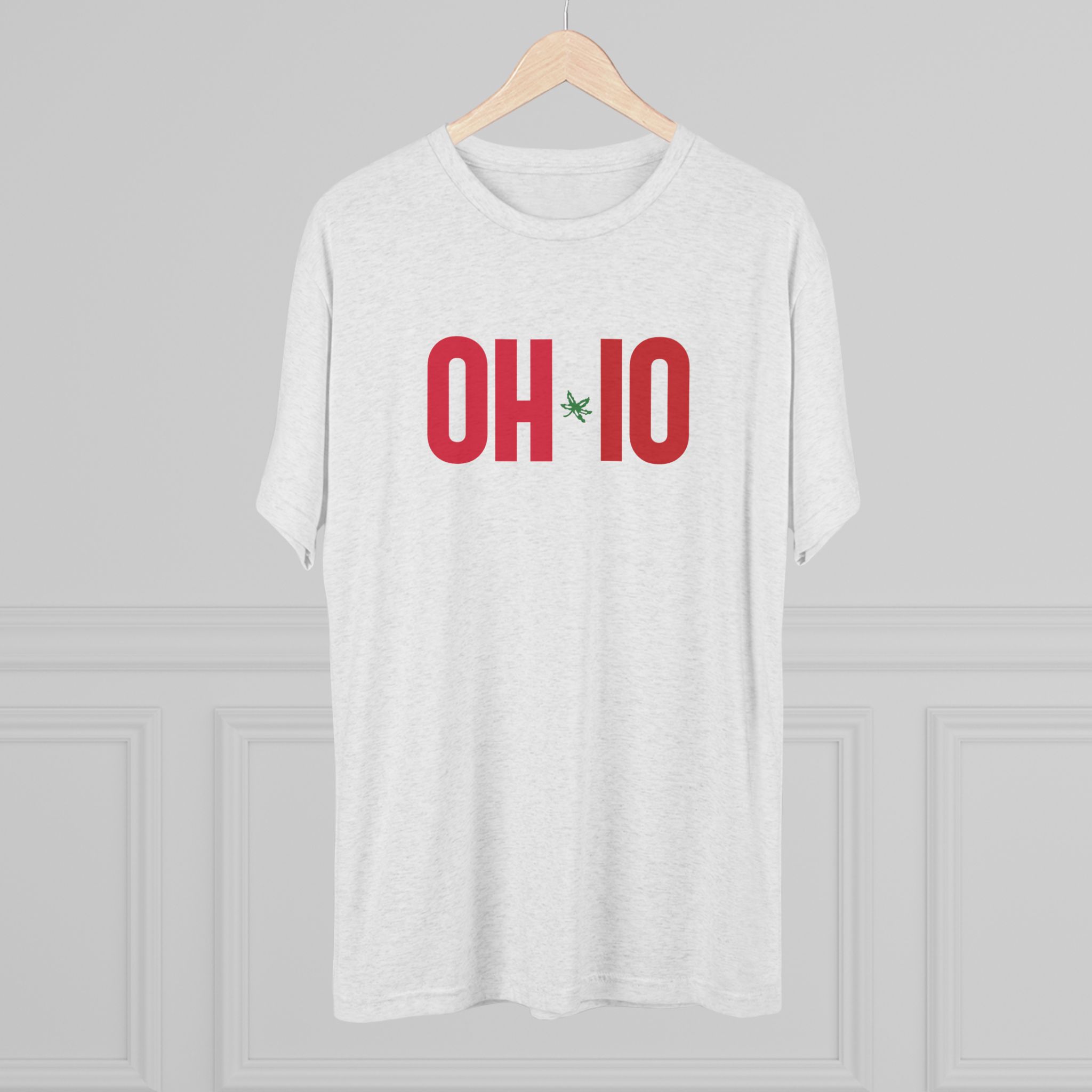 OH-IO Buckeye Logo Tee — Minimal State Pride Crew Shirt