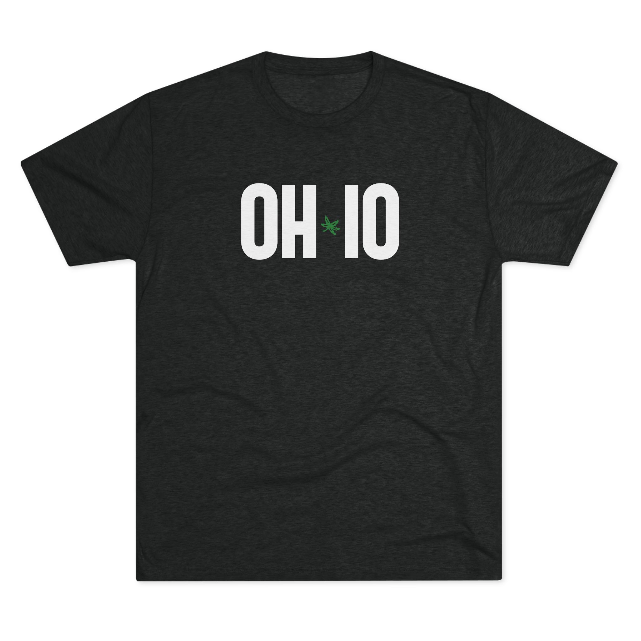 OH-IO Buckeye Logo Tee — Minimal State Pride Crew Shirt